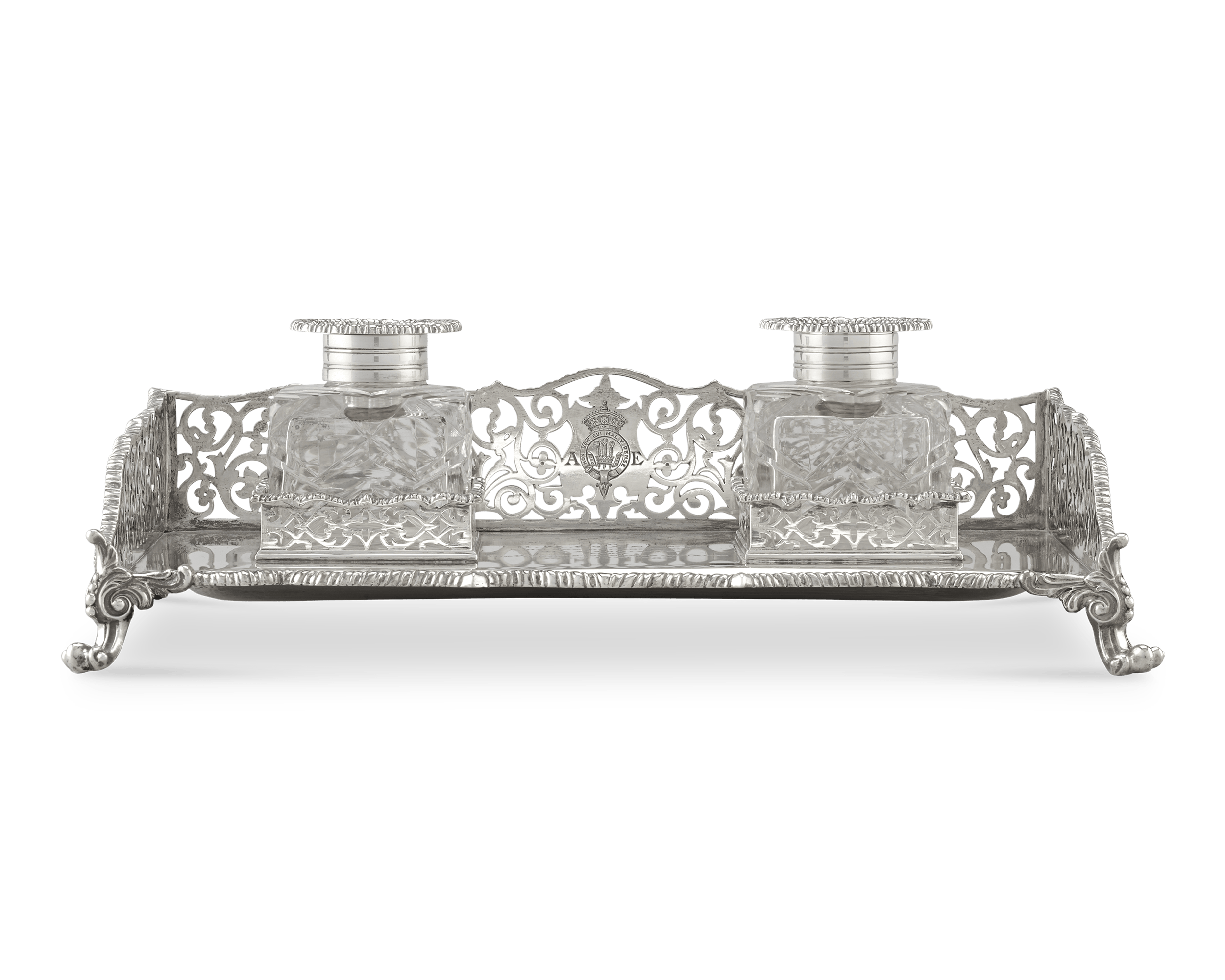 Elkington & Co. Silver Inkwell of Henry Morton Stanley