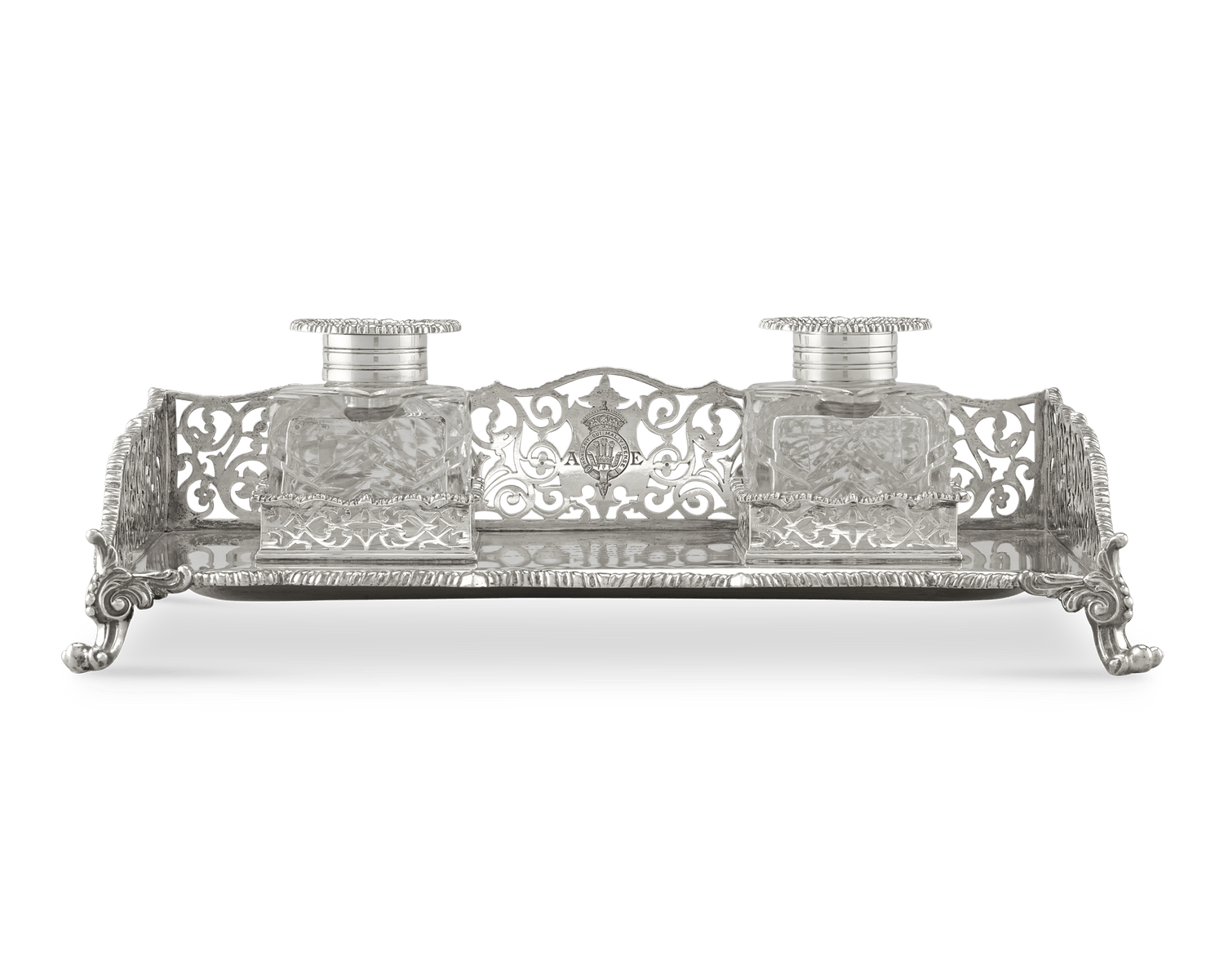Elkington & Co. Silver Inkwell of Henry Morton Stanley