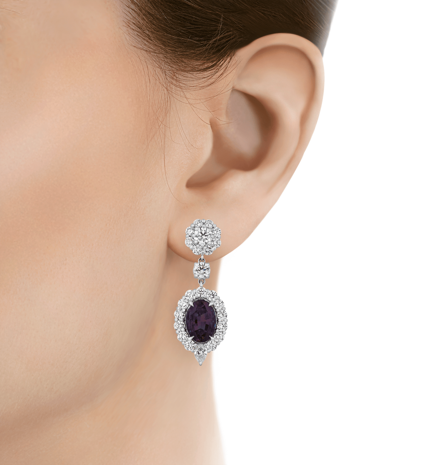 Brazilian Alexandrite Earrings, 9.04 Carats