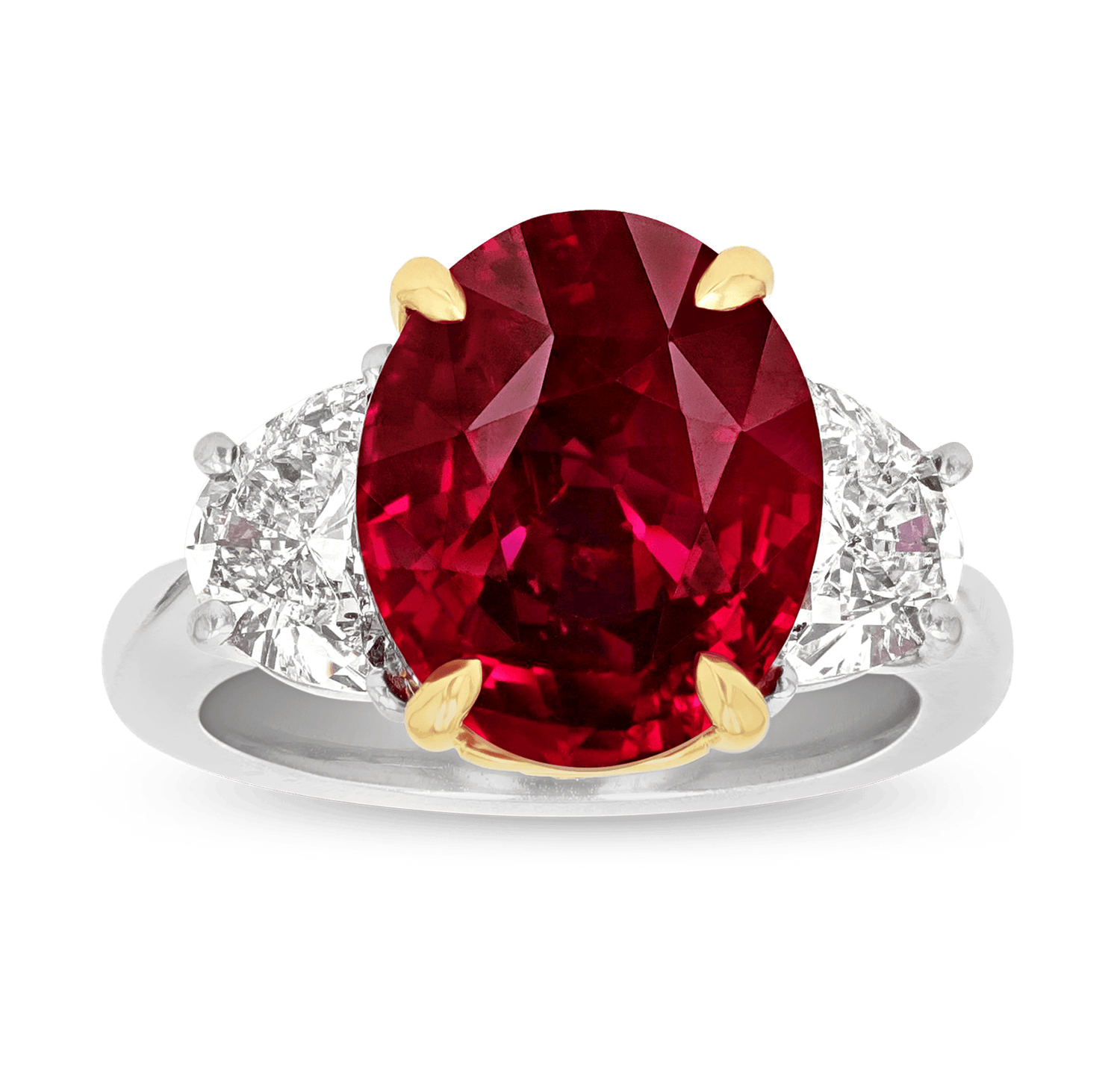 Mozambique Pigeon's Blood Ruby Ring, 7.05 Carats