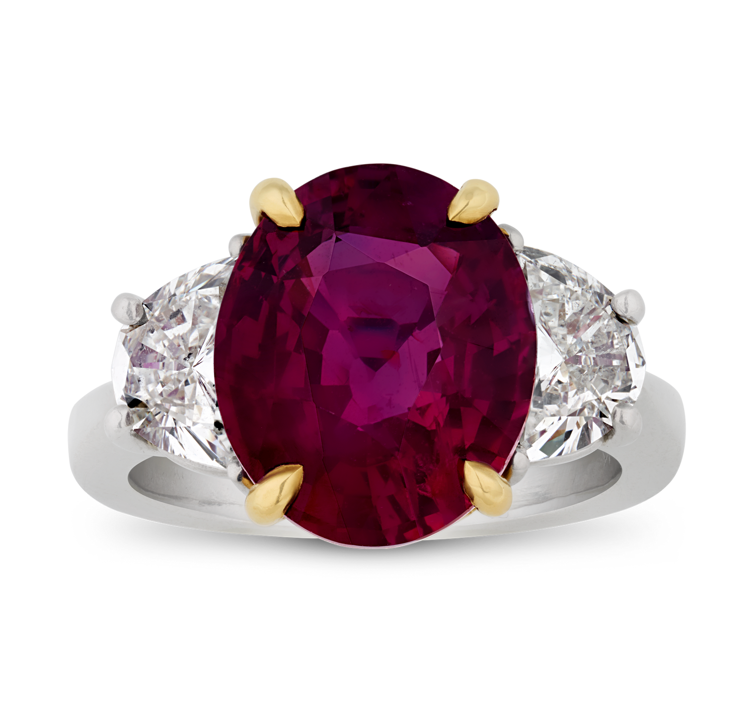 Mozambique Pigeon's Blood Ruby Ring, 7.05 Carats