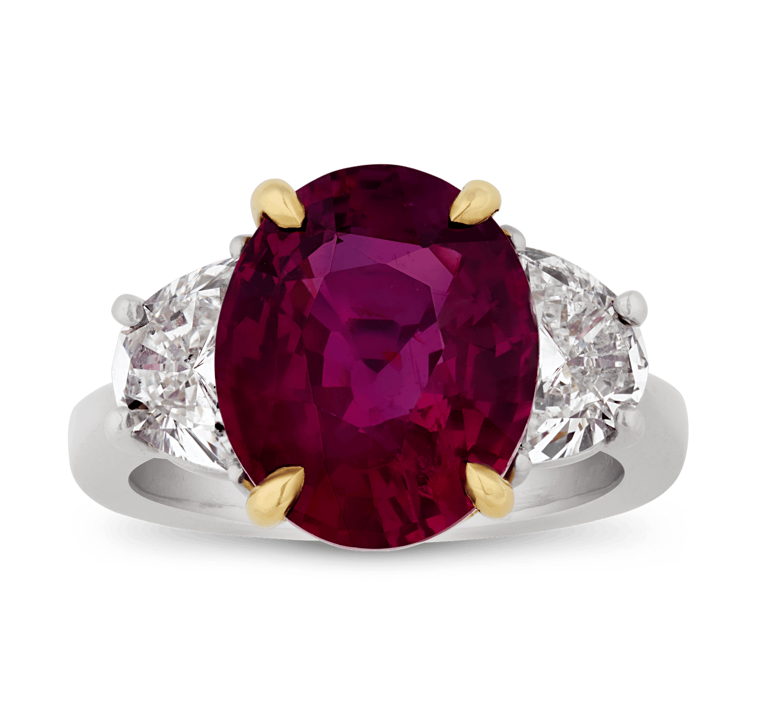 Mozambique Pigeon's Blood Ruby Ring, 7.05 Carats