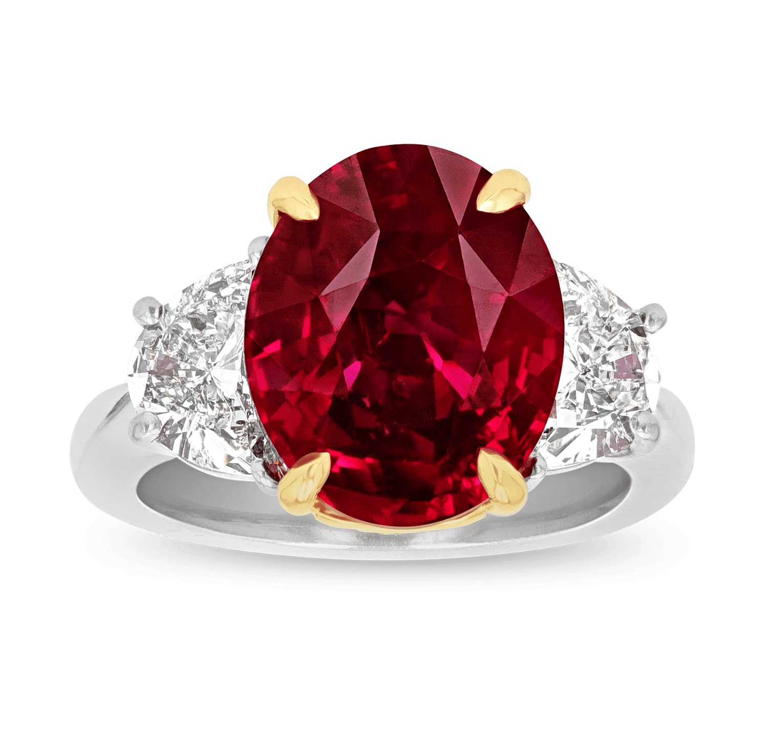 Mozambique Pigeon's Blood Ruby Ring, 7.05 Carats