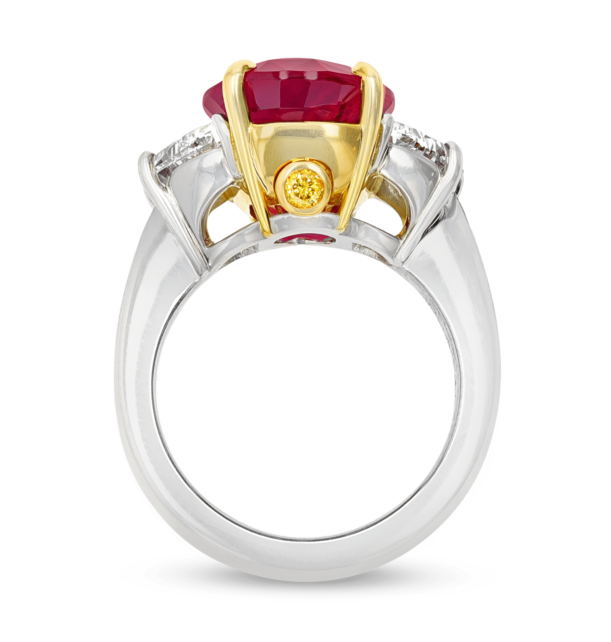 Mozambique Pigeon's Blood Ruby Ring, 7.05 Carats