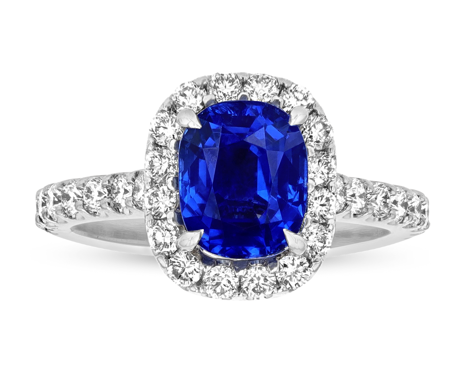 Kashmir Sapphire Ring, 2.94 Carats