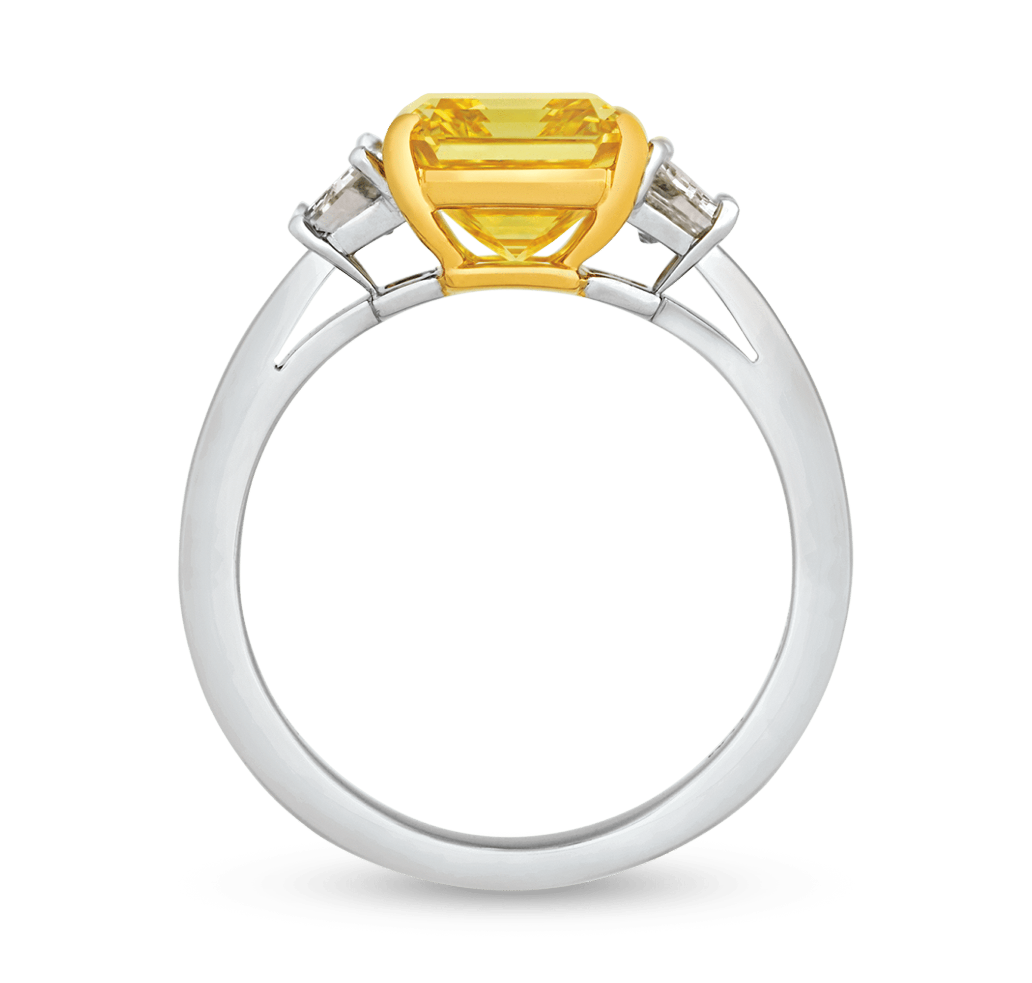 J.E. Caldwell Fancy Vivid Yellow Diamond Ring, 3.14 Carats