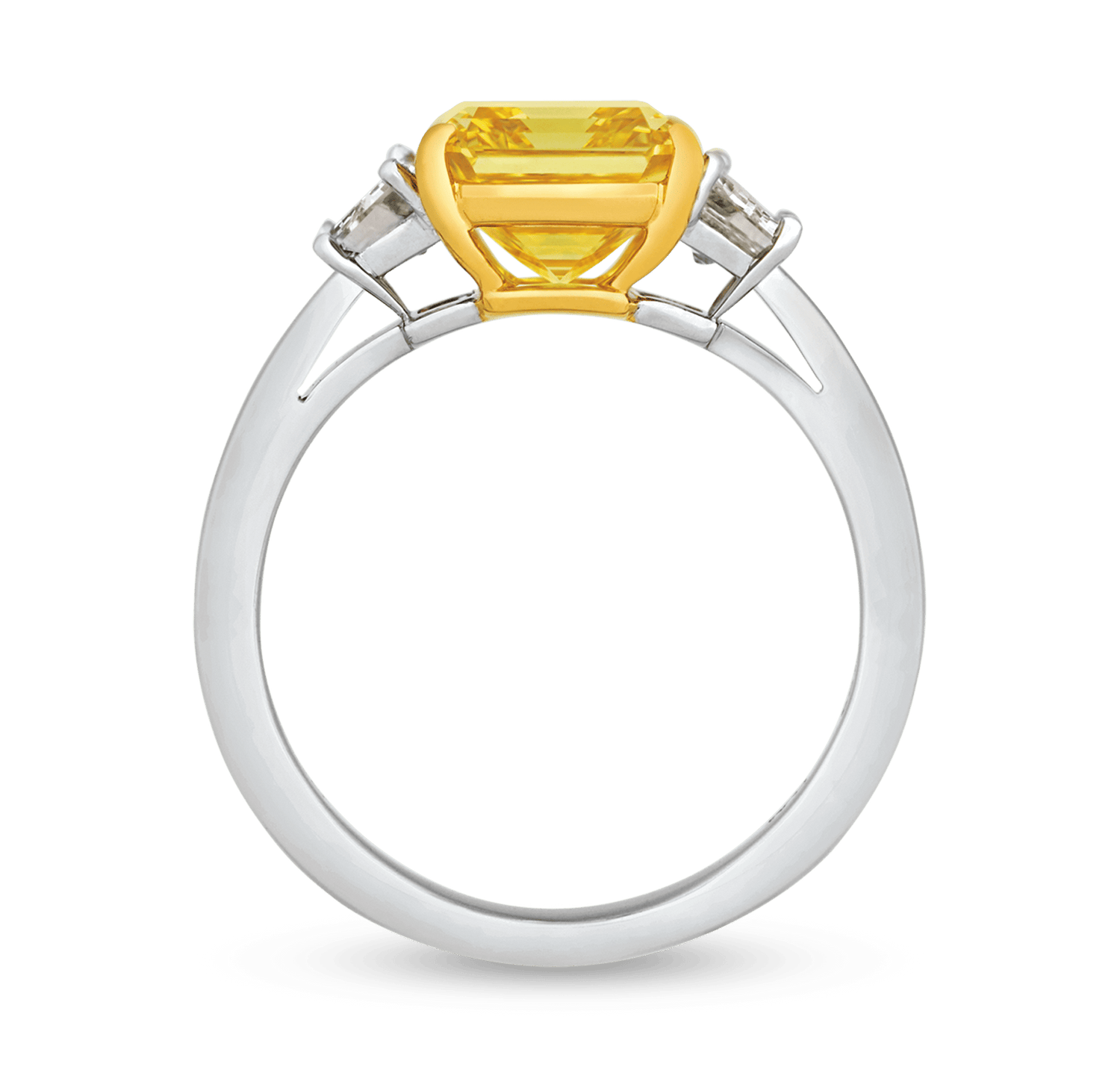 J.E. Caldwell Fancy Vivid Yellow Diamond Ring, 3.14 Carats
