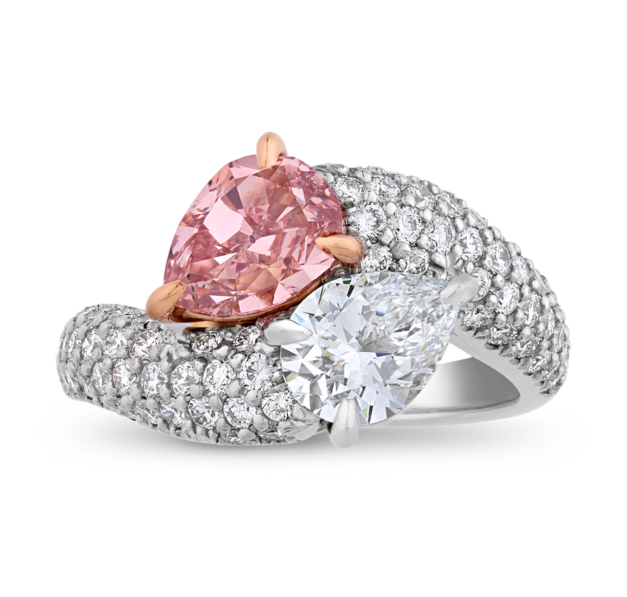 Natural Fancy Intense Pink Diamond Ring, 1.50 carats