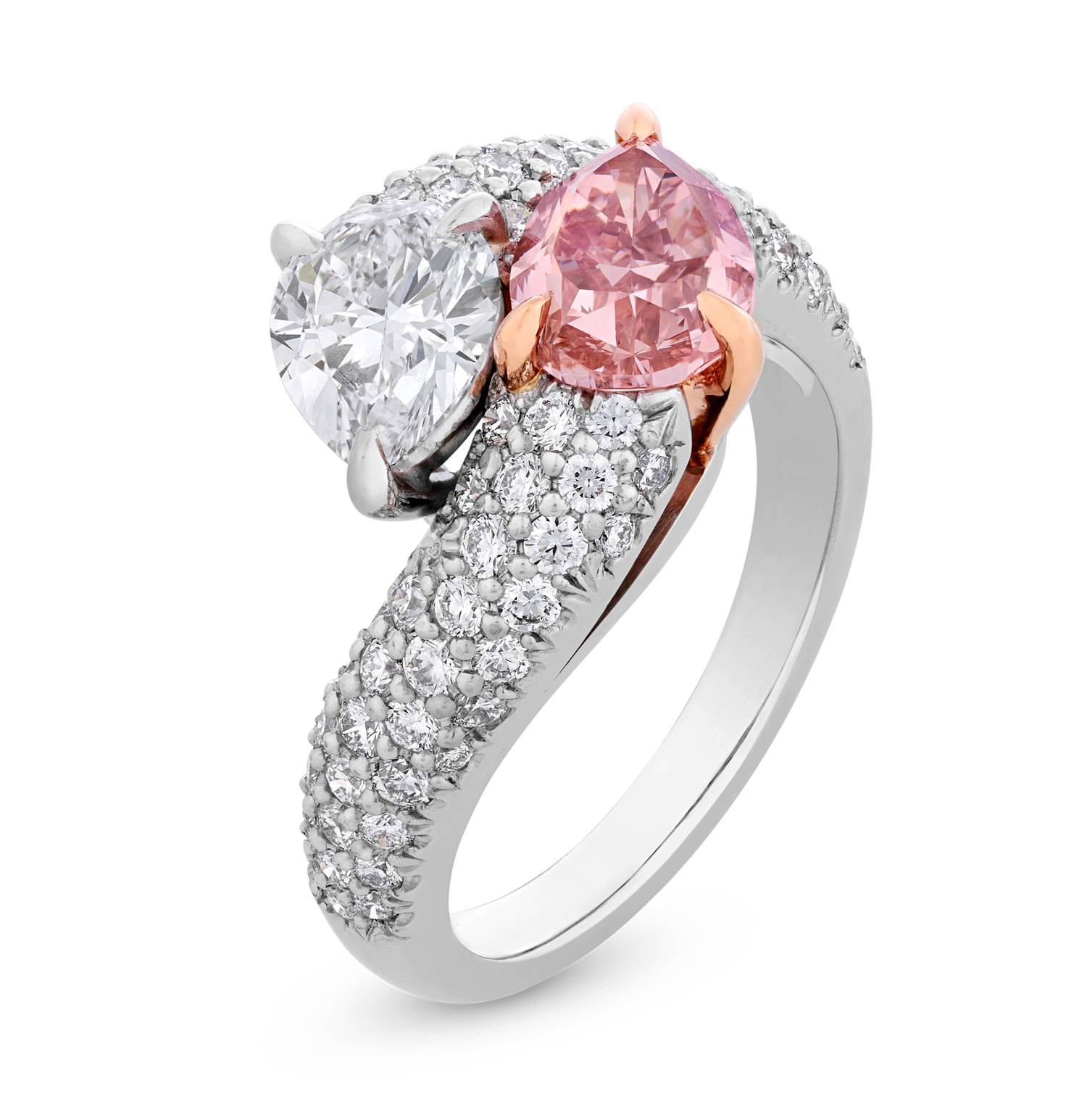 Natural Fancy Intense Pink Diamond Ring, 1.50 carats