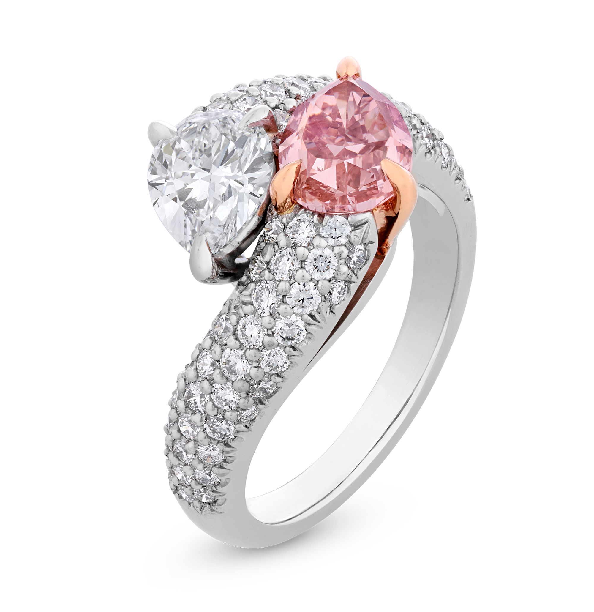 Natural Fancy Intense Pink Diamond Ring, 1.50 carats