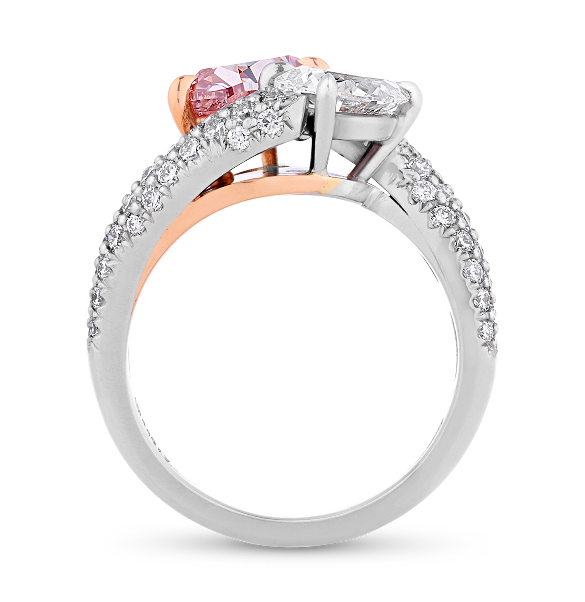 Natural Fancy Intense Pink Diamond Ring, 1.50 carats