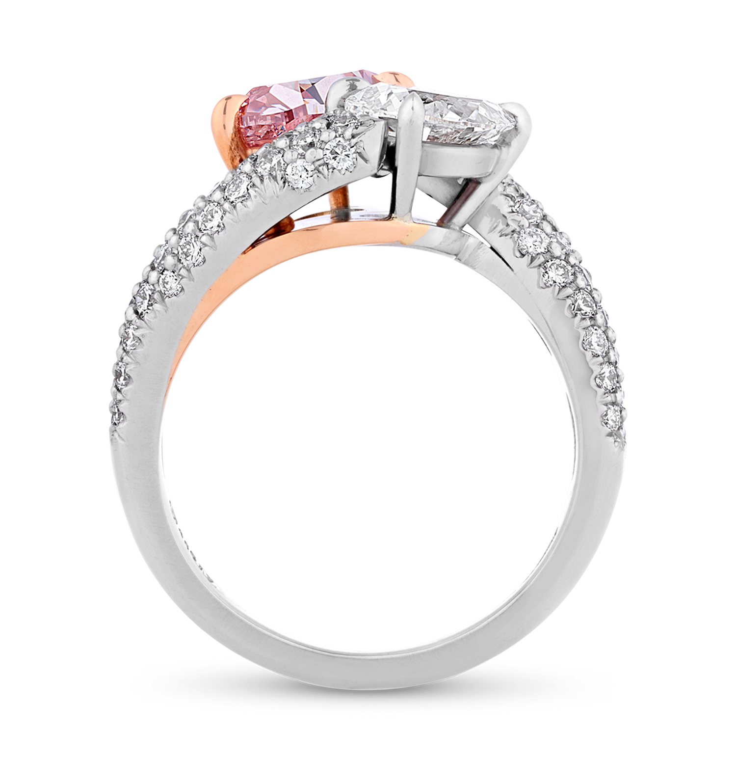 Natural Fancy Intense Pink Diamond Ring, 1.50 carats