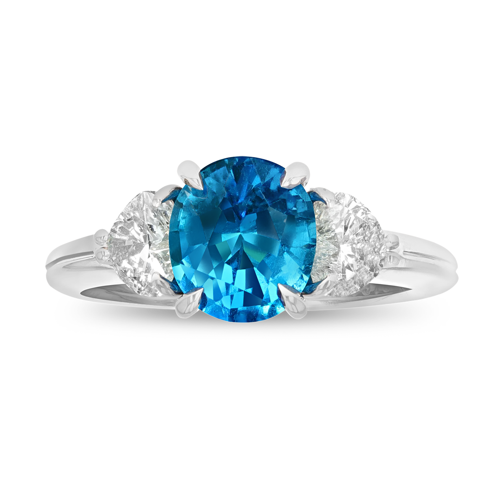 Brazilian Paraiba Ring, 2.18 Carats