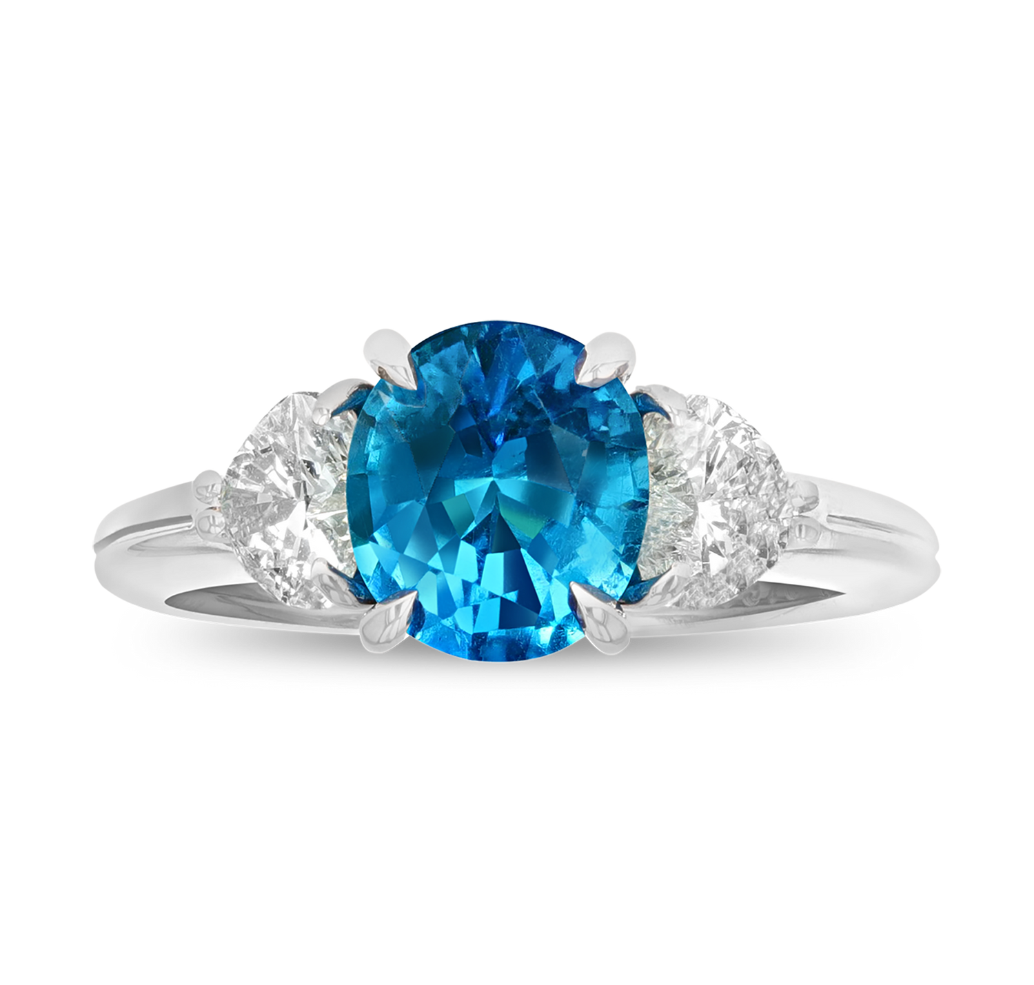 Brazilian Paraiba Ring, 2.18 Carats