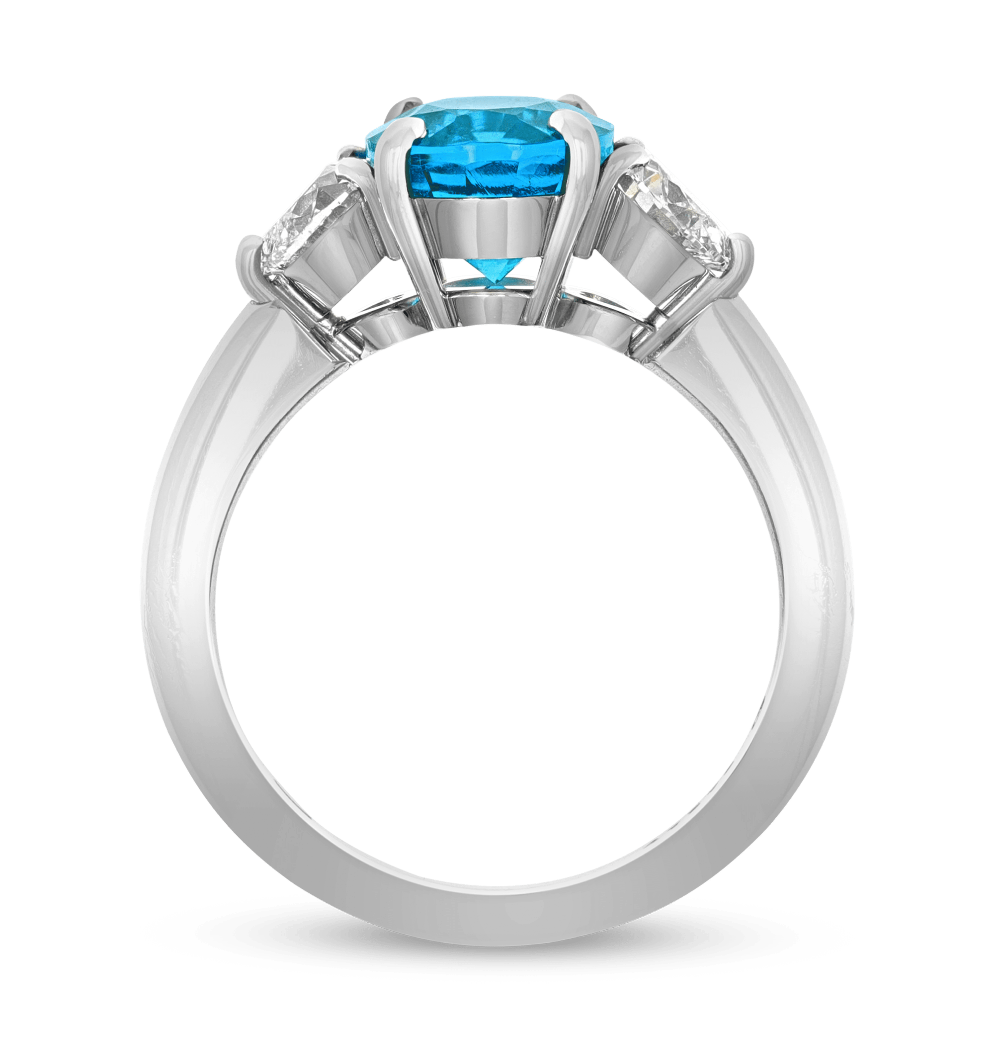 Brazilian Paraiba Ring, 2.18 Carats