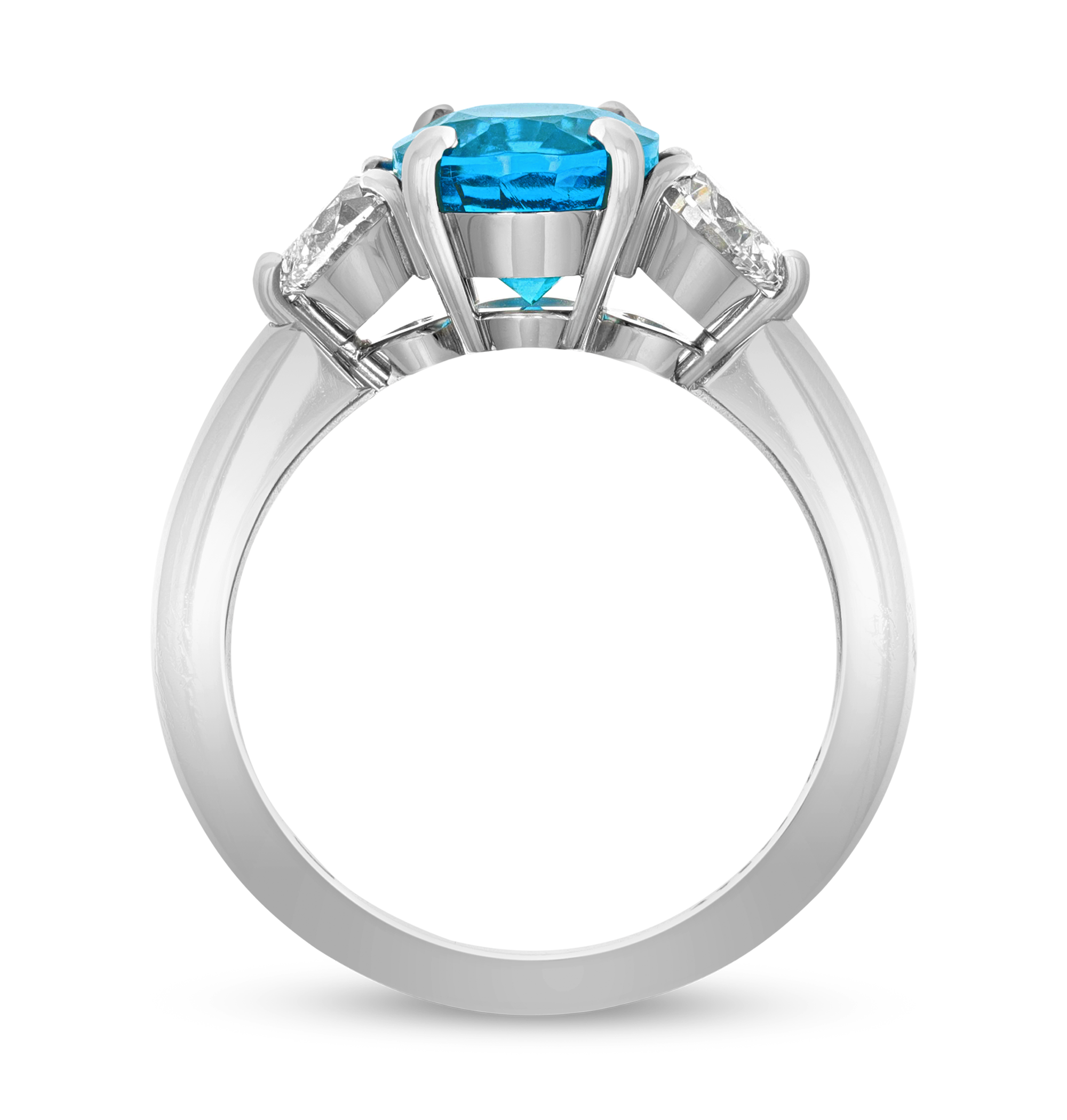 Brazilian Paraiba Ring, 2.18 Carats