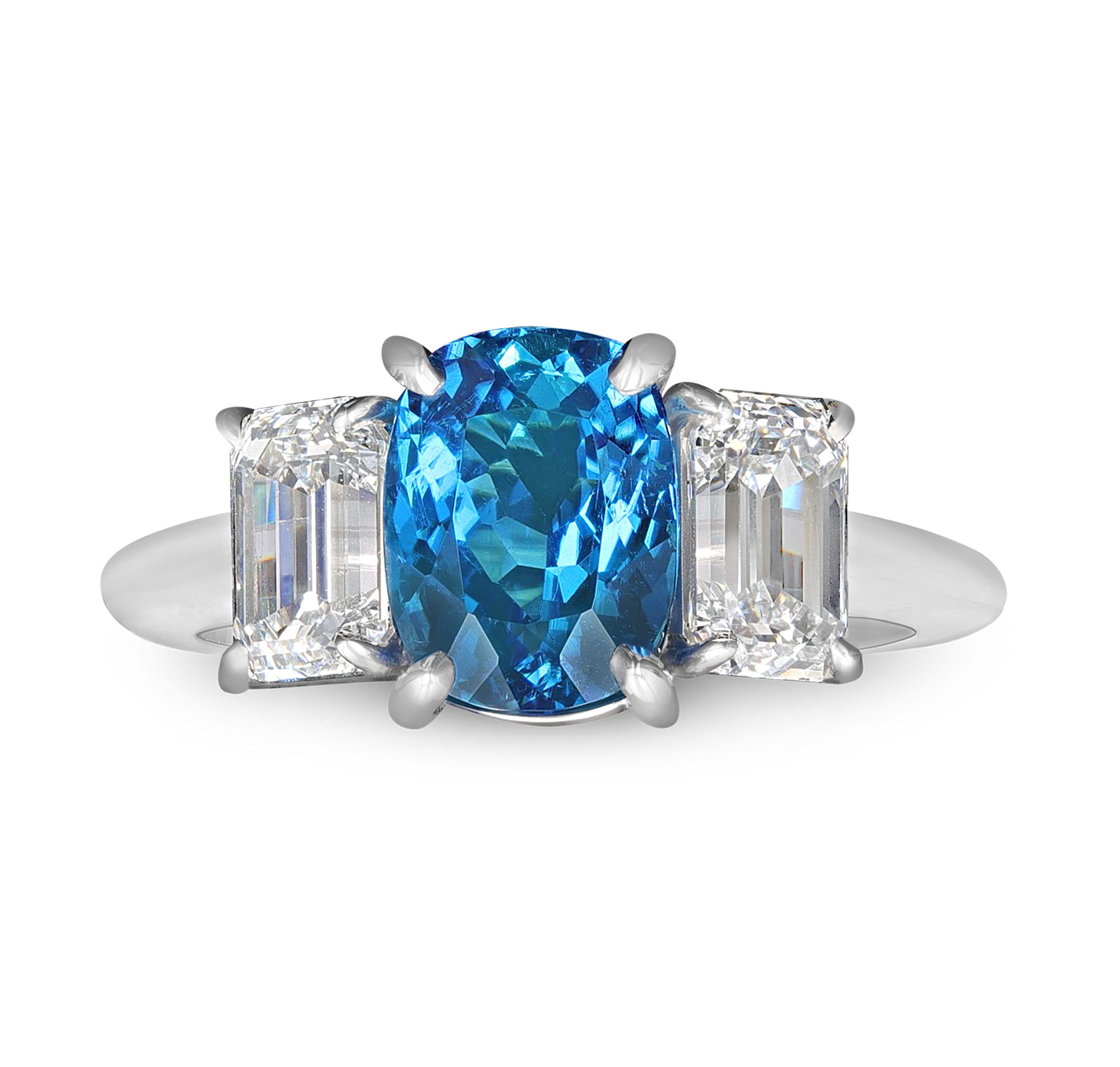 Brazilian Paraiba Ring, 2.68 Carats