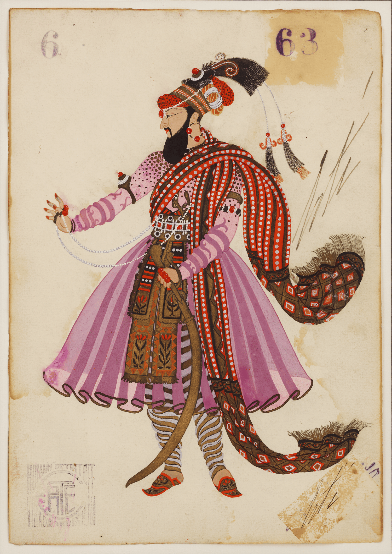 Le roi de Lahore by Erté