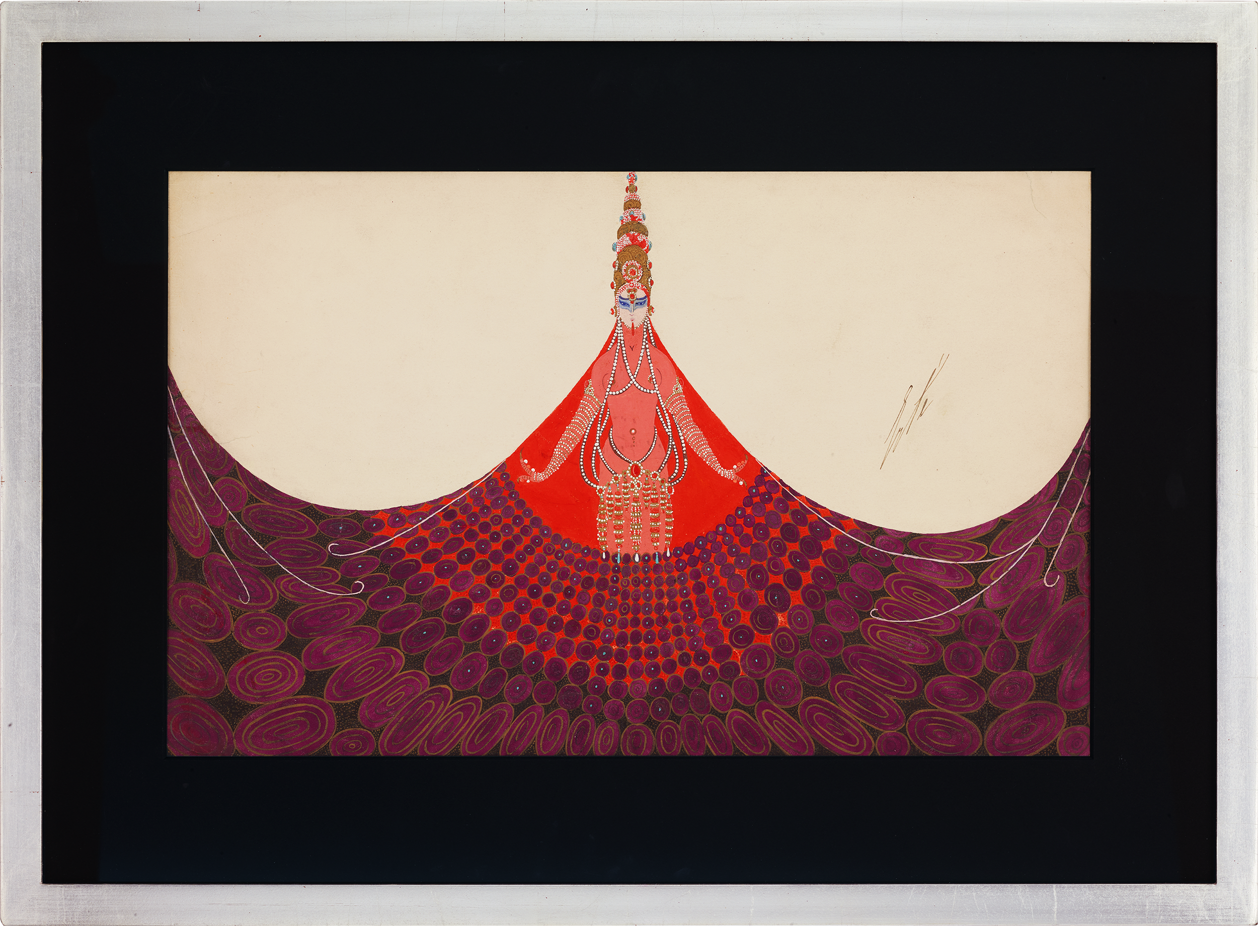 Conte Hindou en blanc by Erté