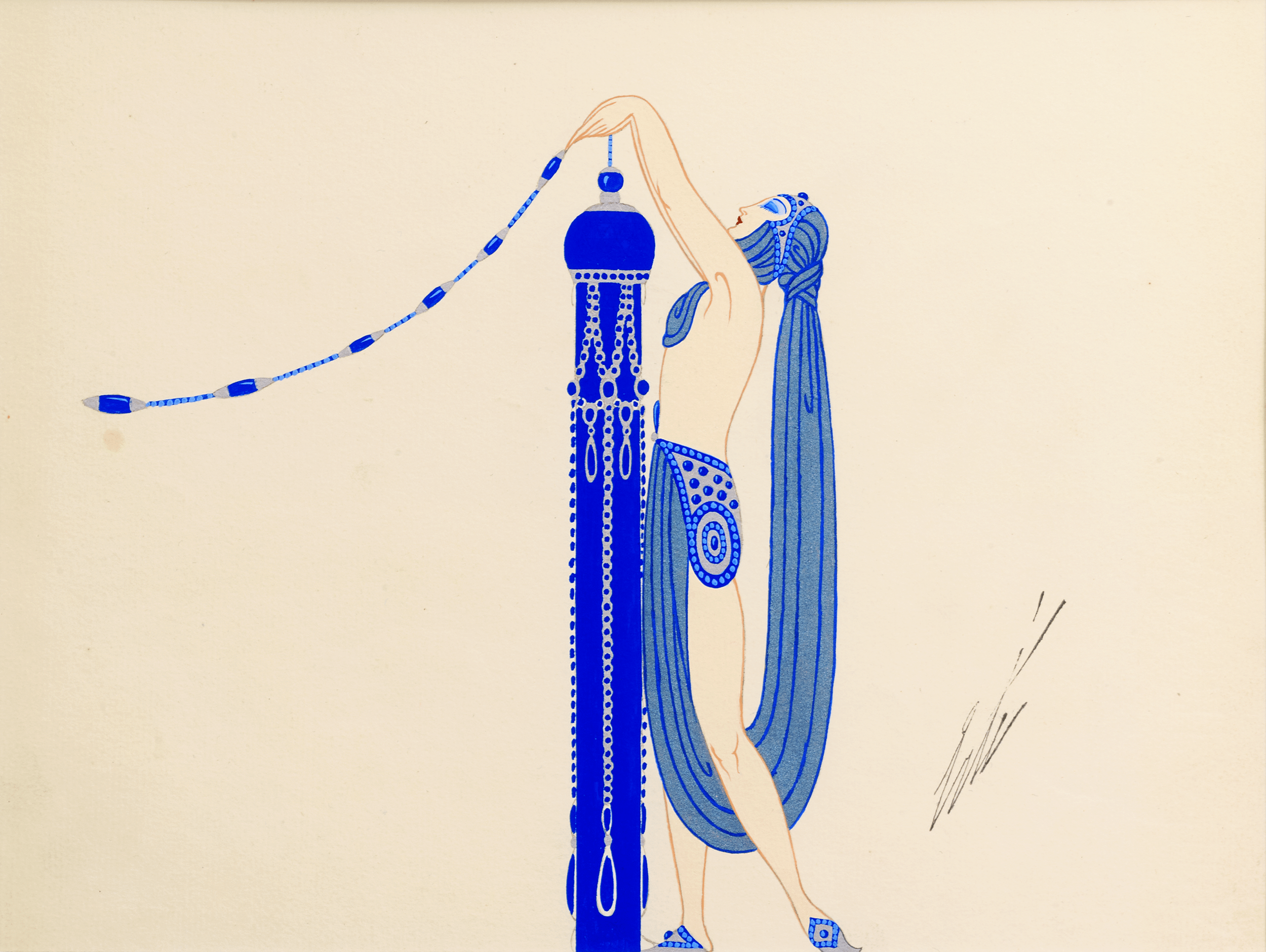 La suivante du saphir by Erté