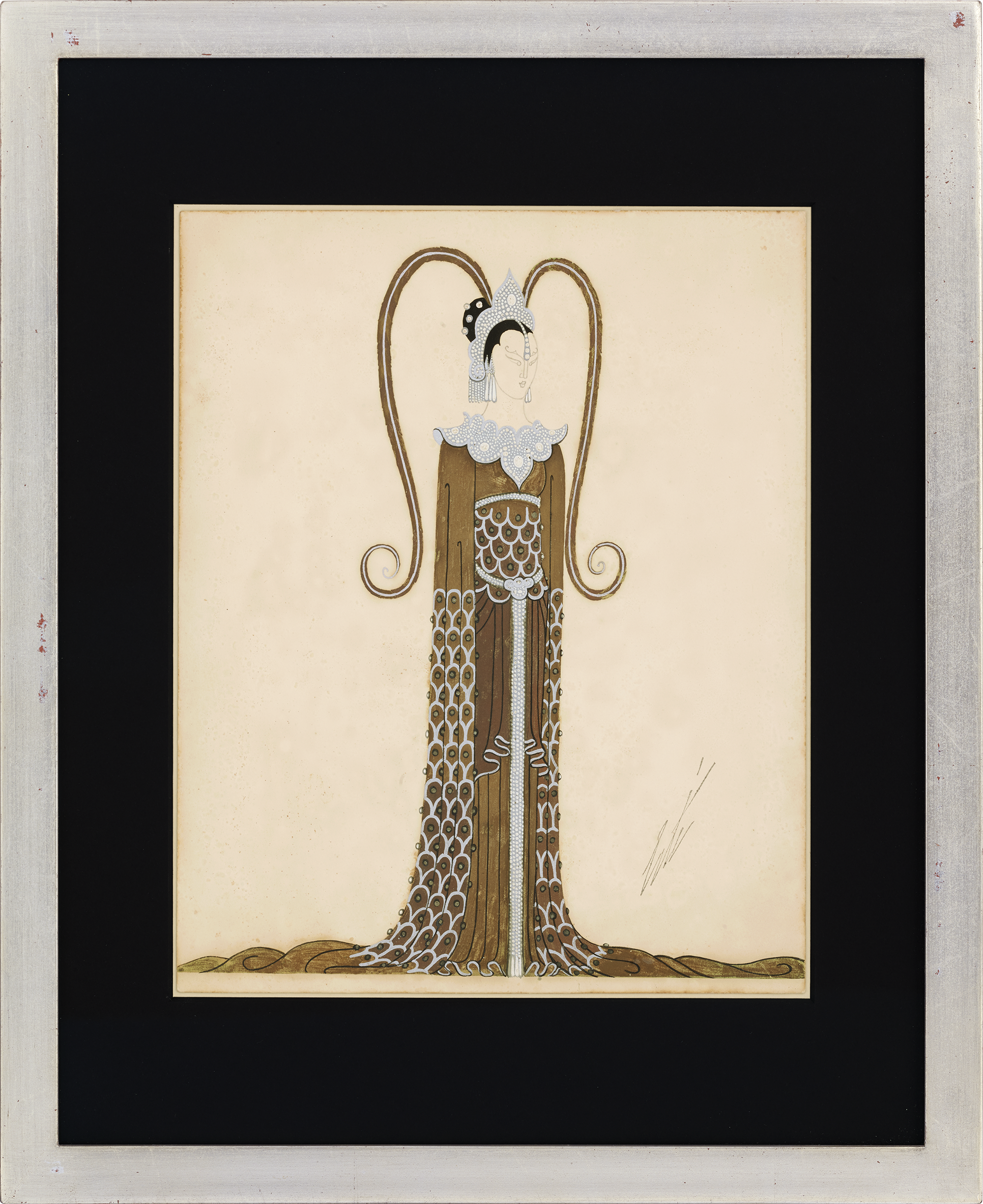 Dame d'honneur de la princesse by Erté