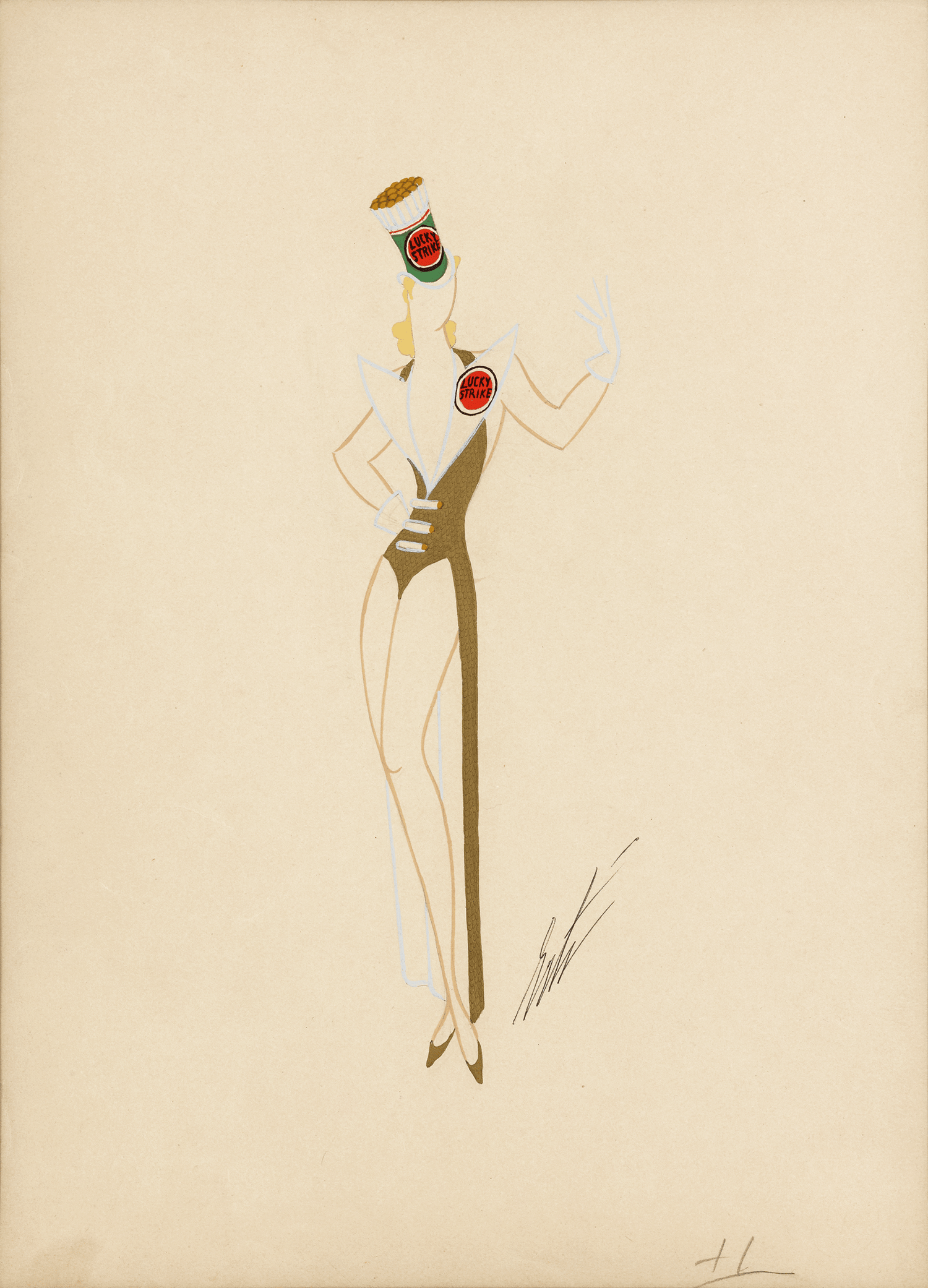 Lucky Strike by Erté