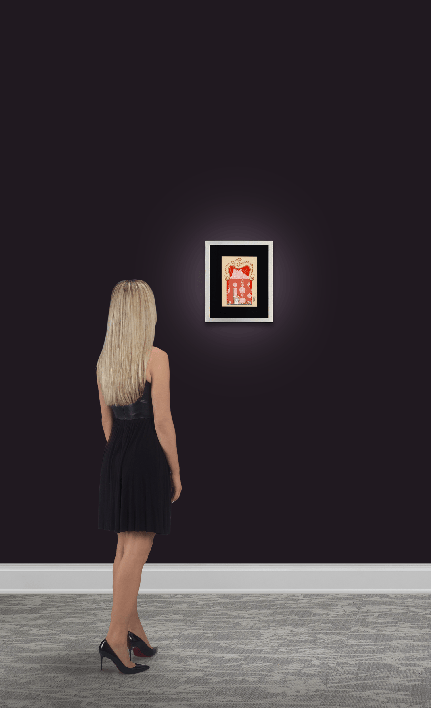 Etude de décor, Don Pasquale Scene II by Erté