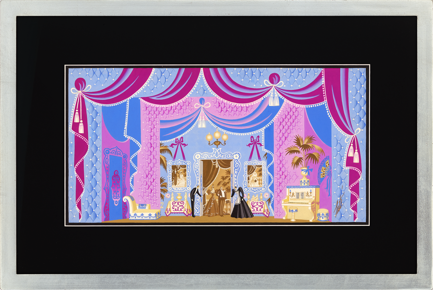 Ensemble du décor, Don Pasquale by Erté