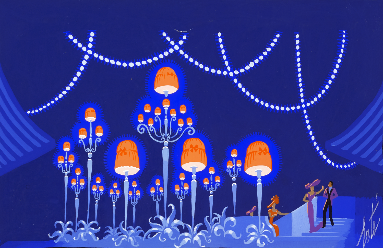 Décor Final pour Les Mamelles de Tirésias by  Erté