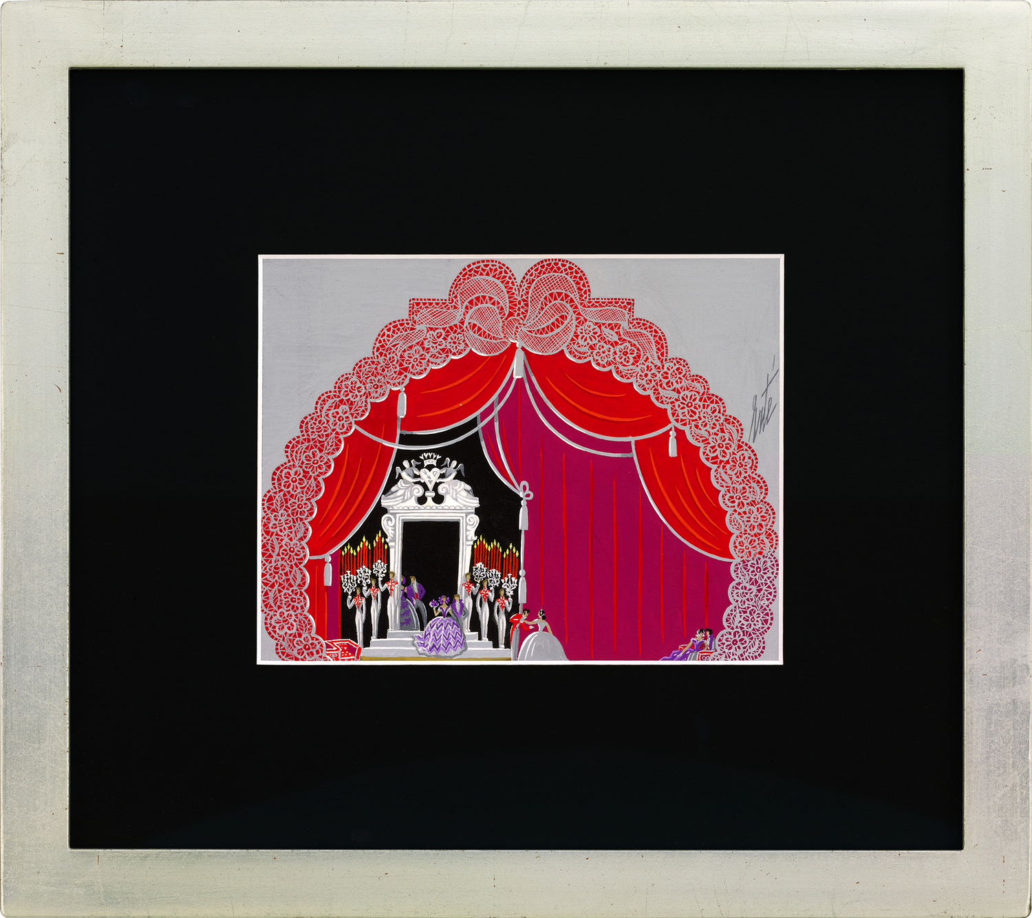 Entrée des invités by Erté