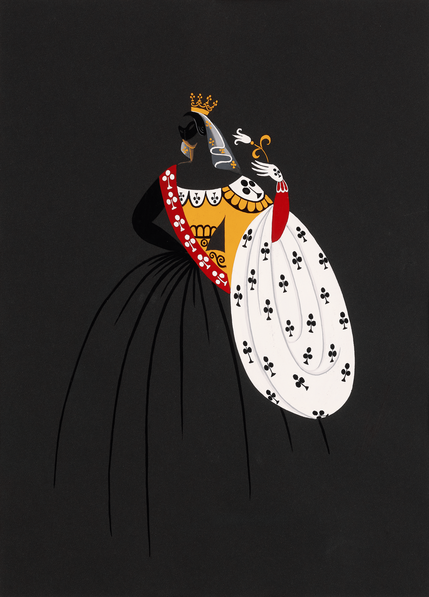 La dame de trèfle by Erté