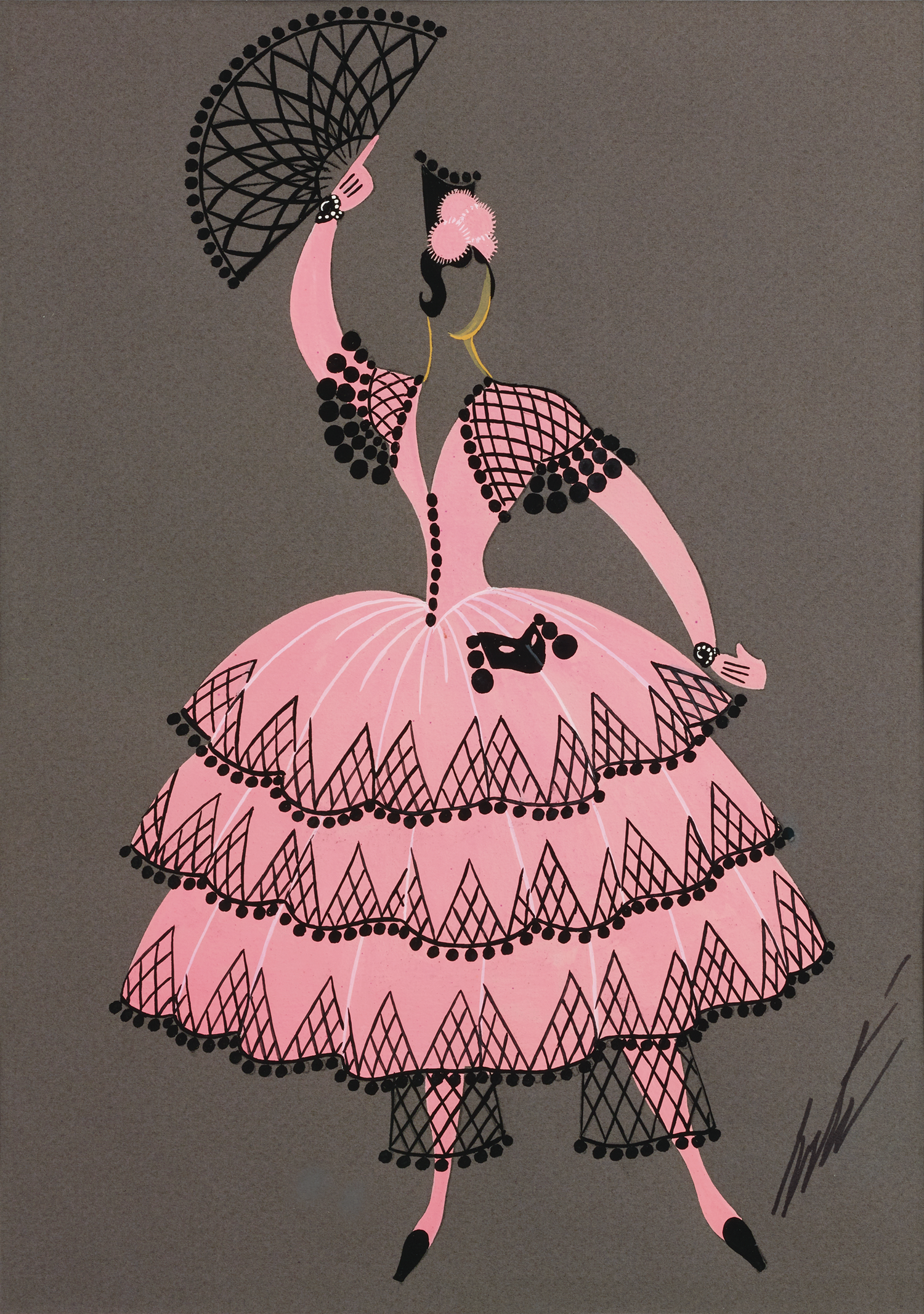 Danseuse du ballet espagnol by Erté