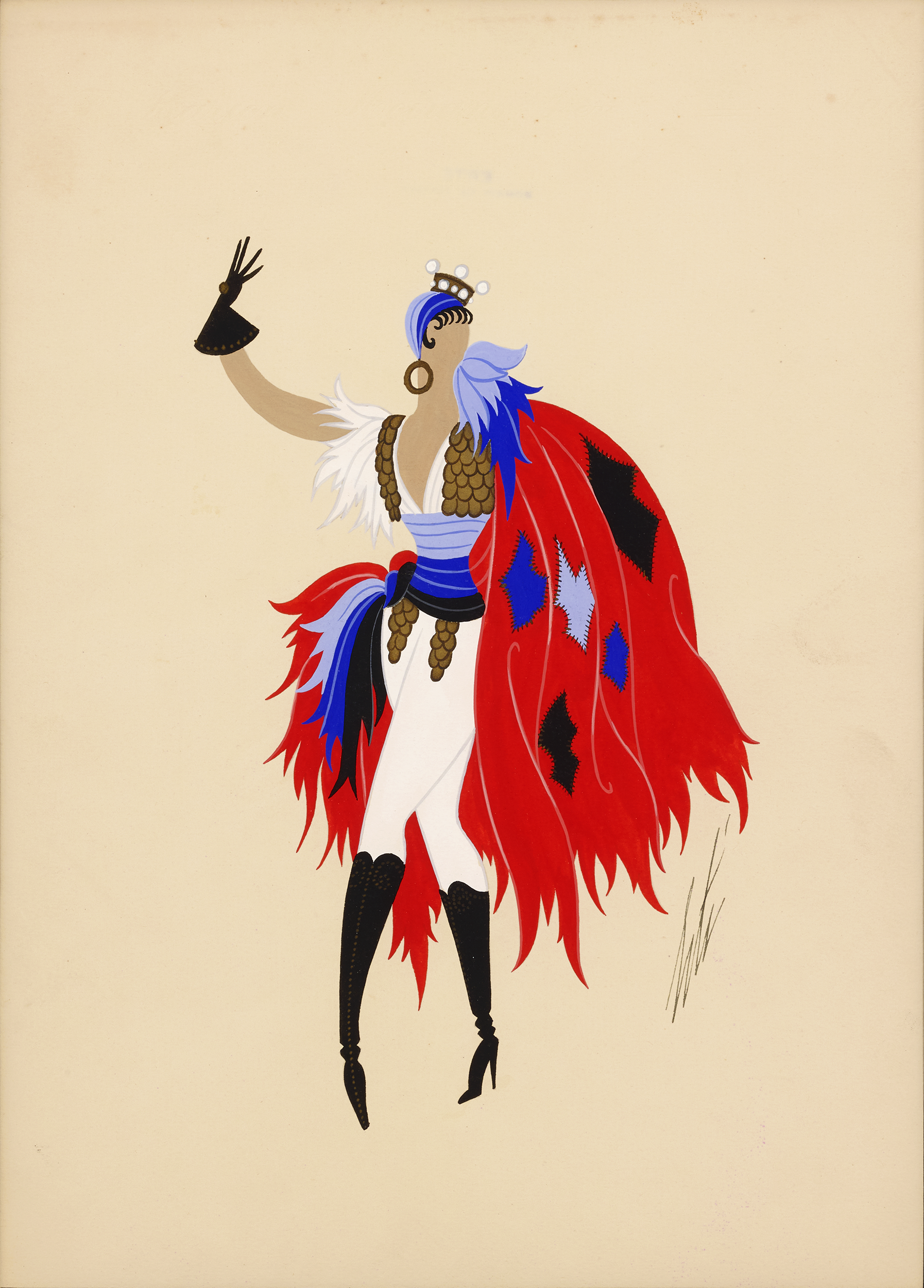 Costume de femme, Le Baron Tzigane by Erté