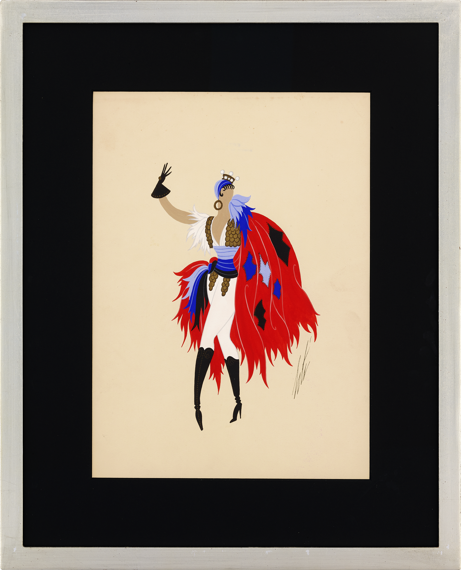 Costume de femme, Le Baron Tzigane by Erté