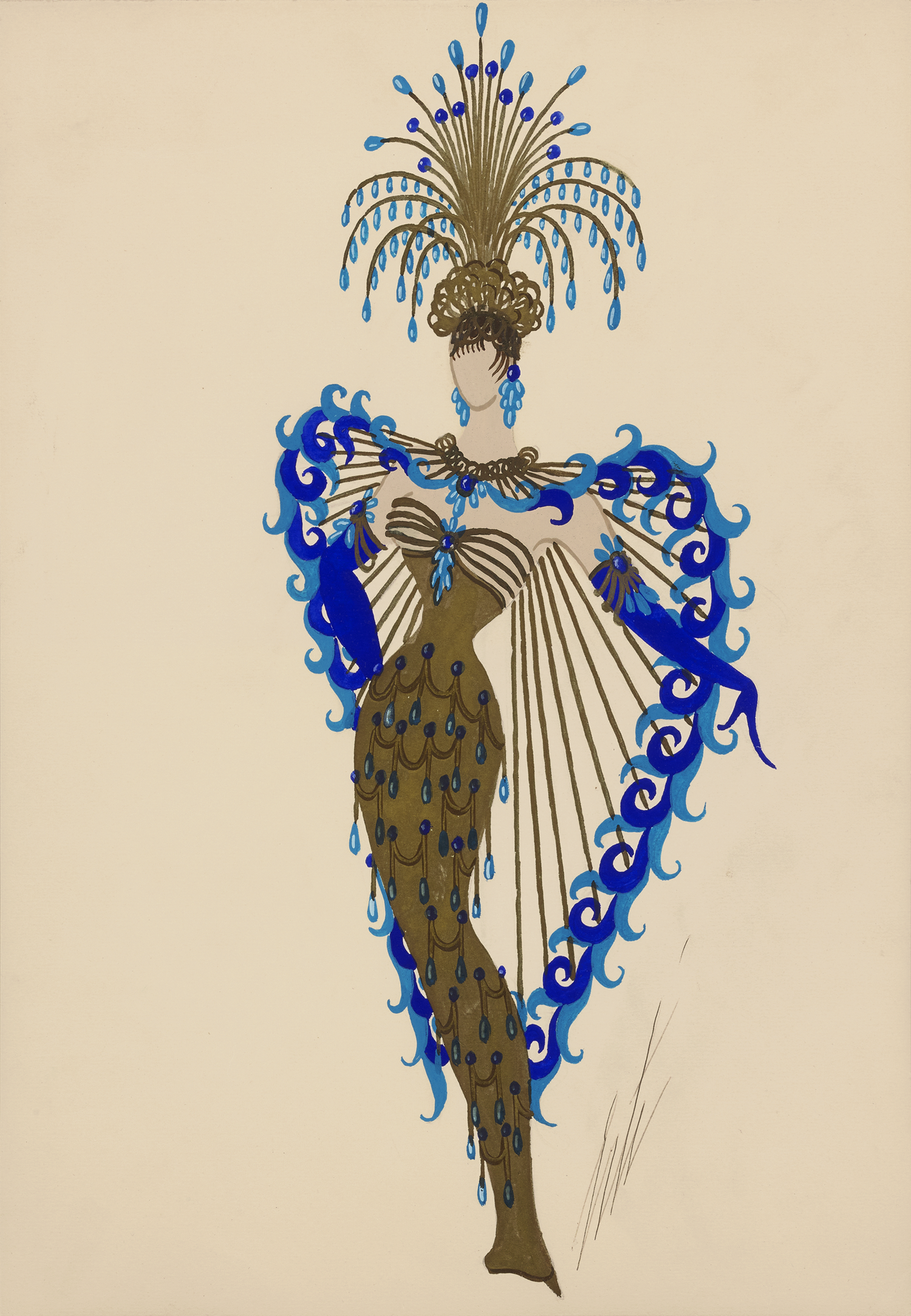 Final Chorus for Collection de Minuit by Erté