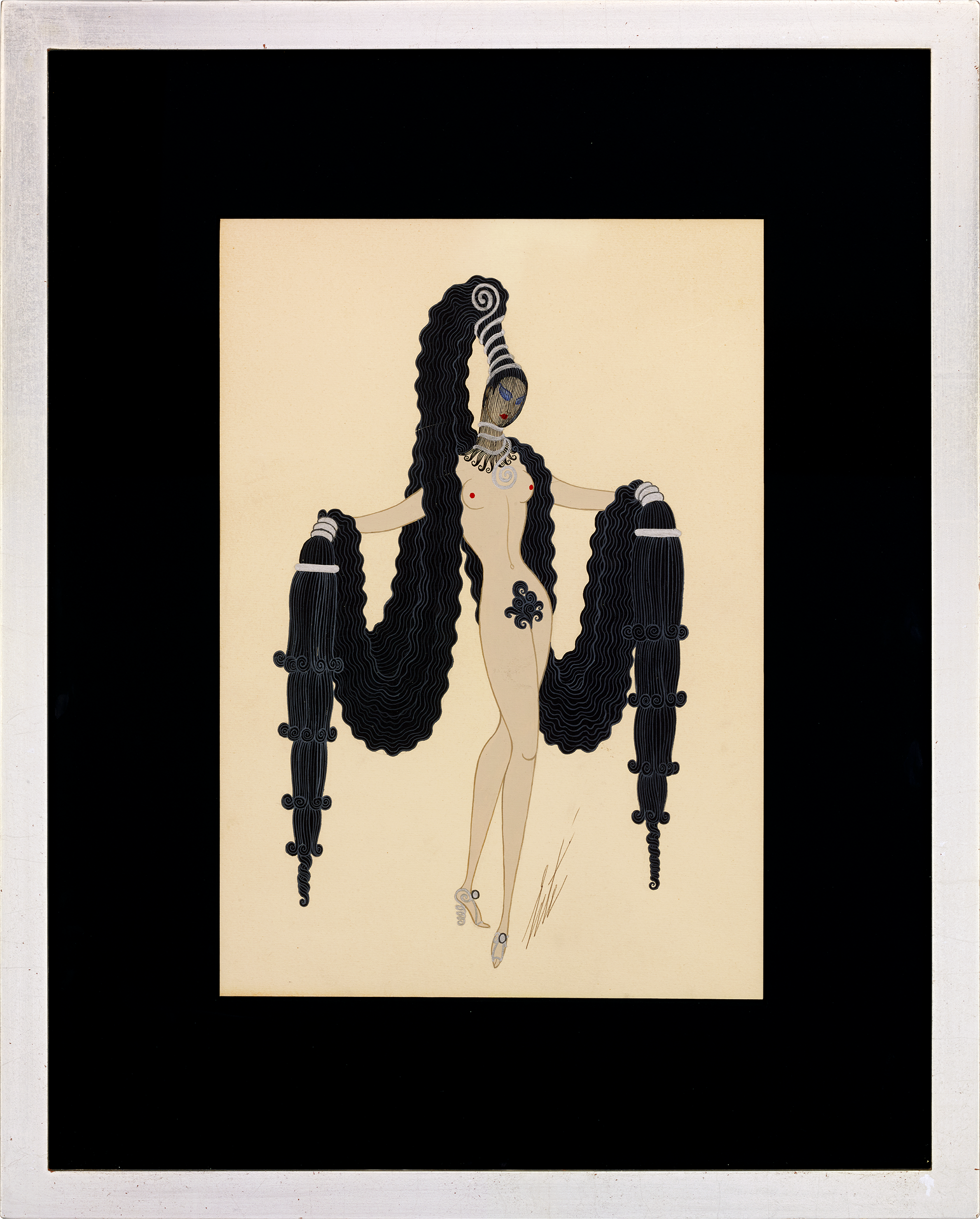 Cheveux noirs by Erté