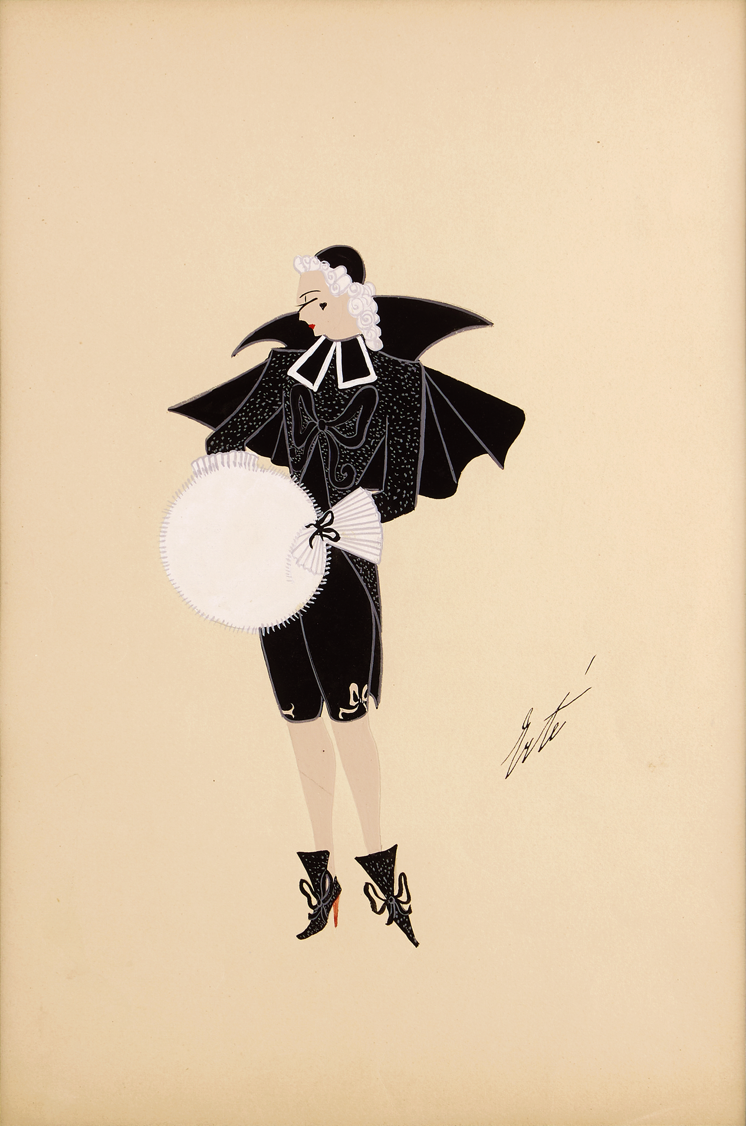 Le petit cardinal noir by Erté