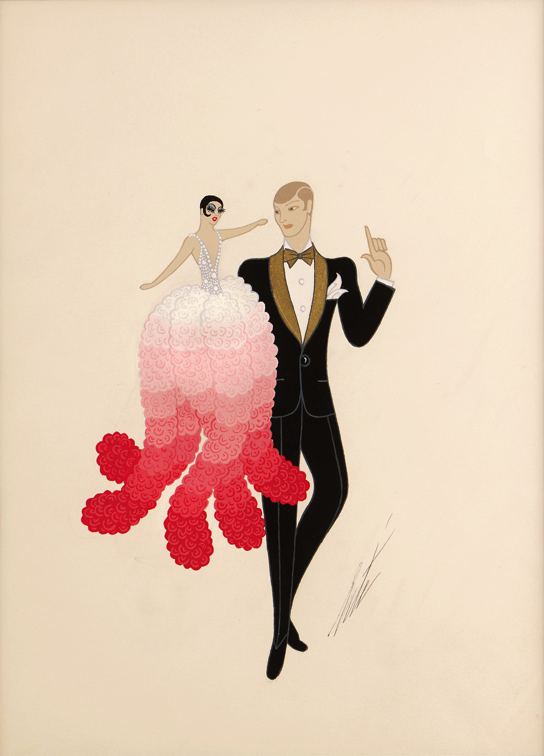 Le ventriloque by Erté