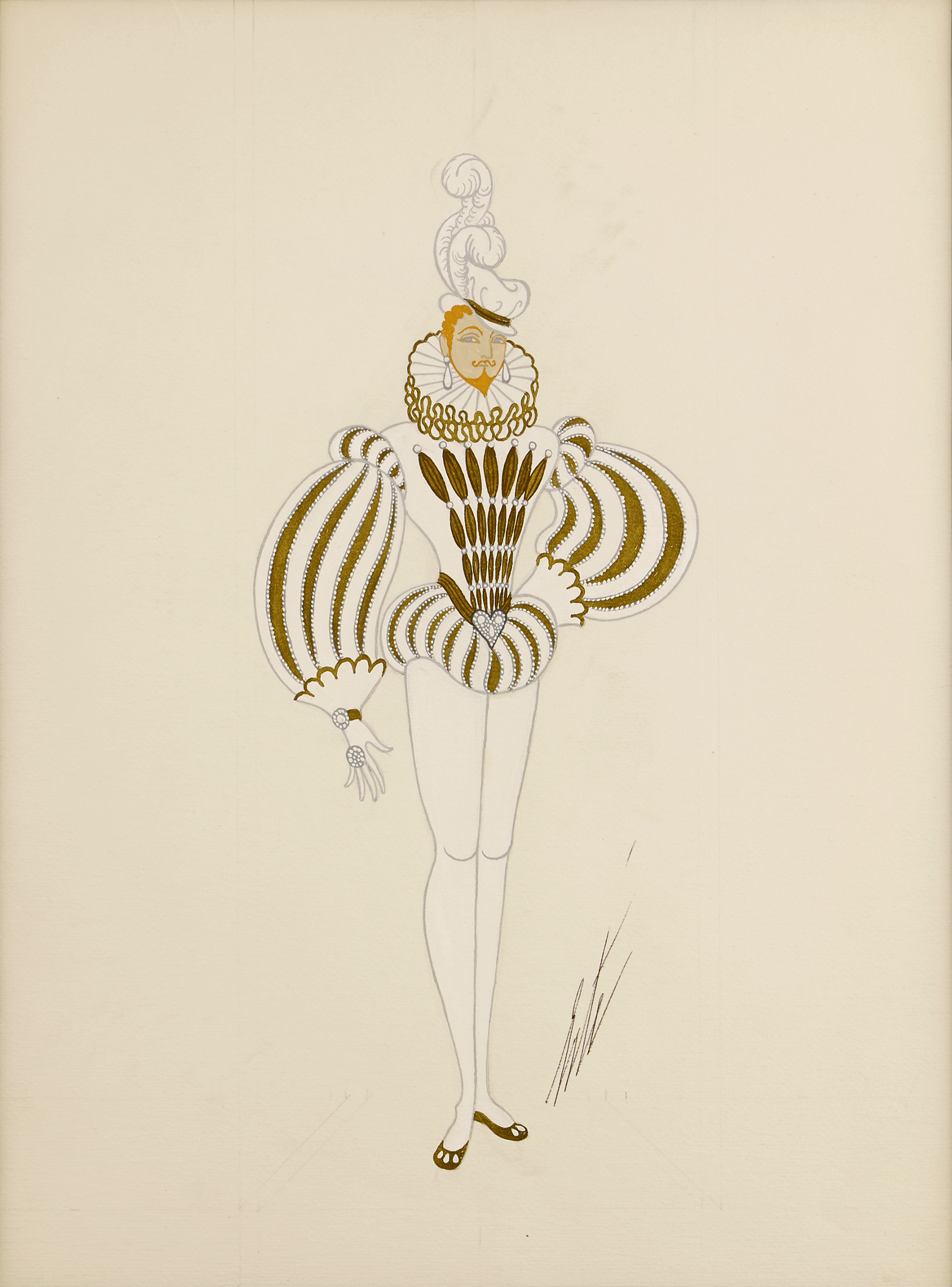 Les cavaliers blancs by Erté