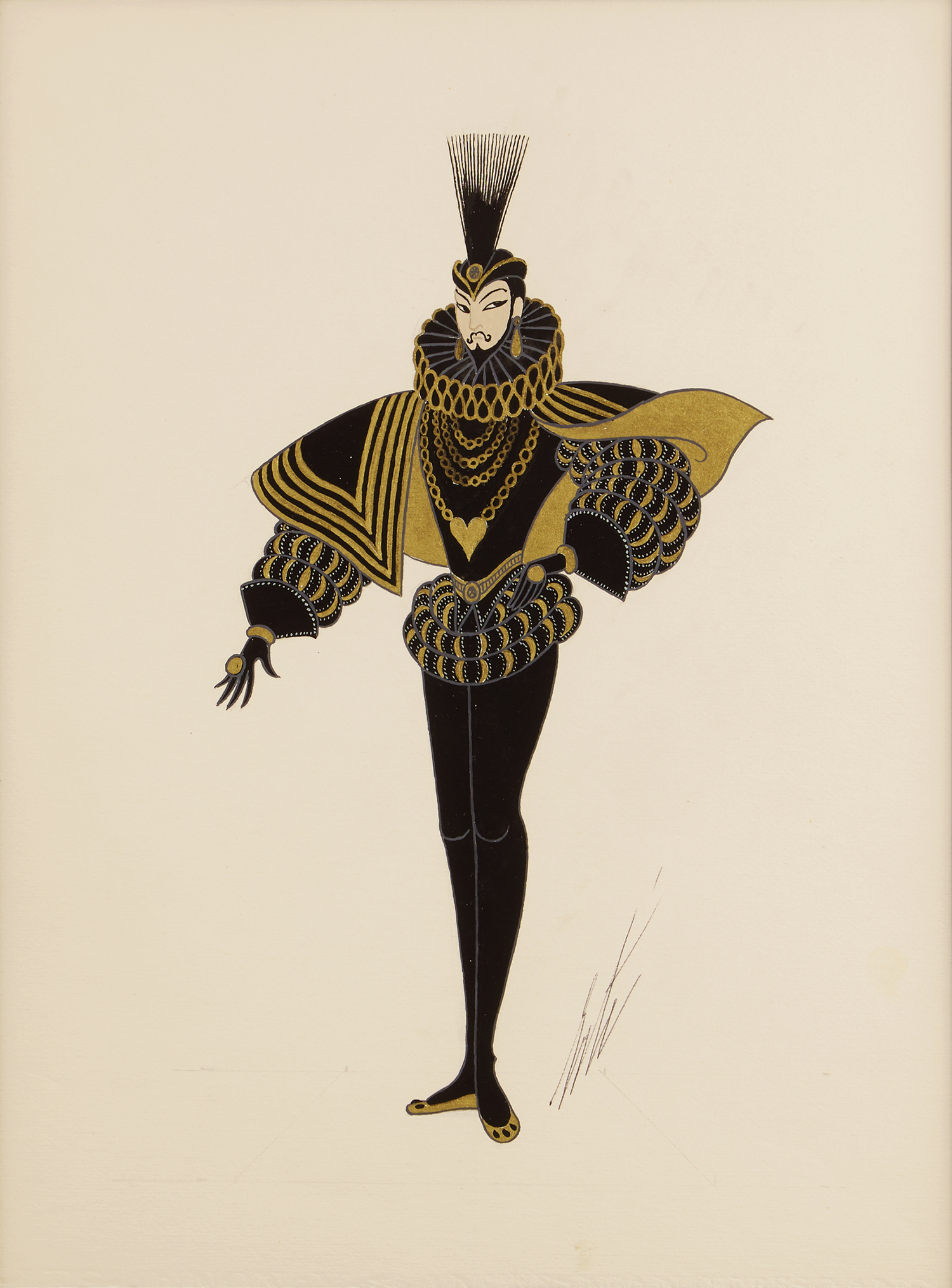 Les cavaliers noirs by Erté