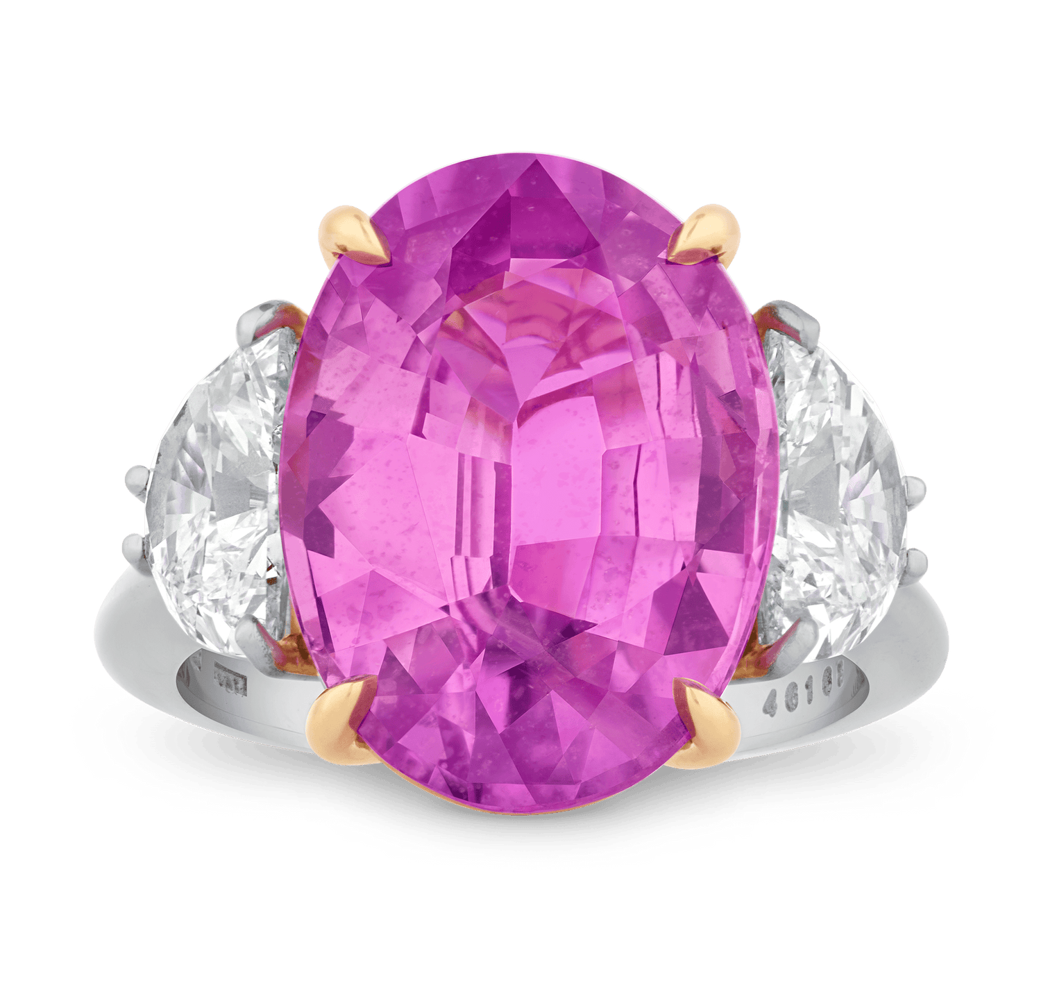 Untreated Pink Ceylon Sapphire Ring, 10.56 Carats