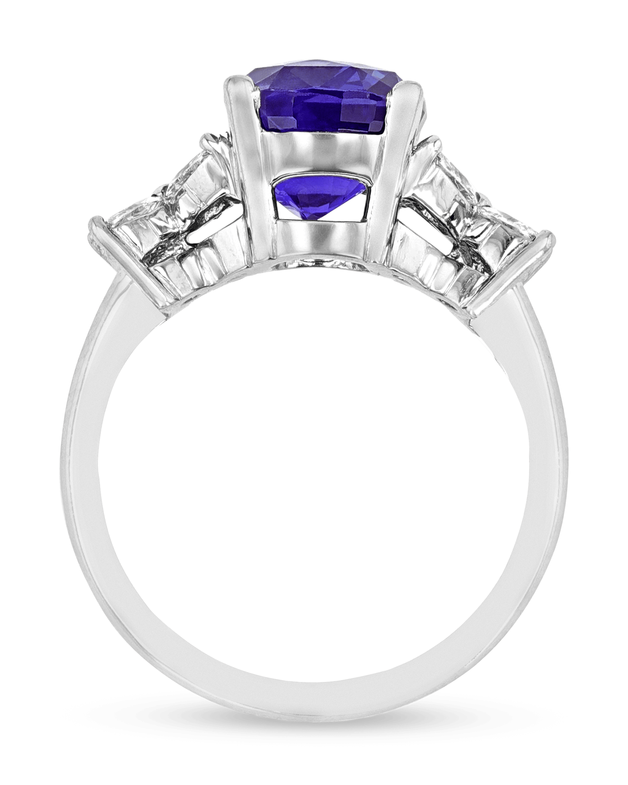 Color-Change Sapphire Ring, 4.83 Carats