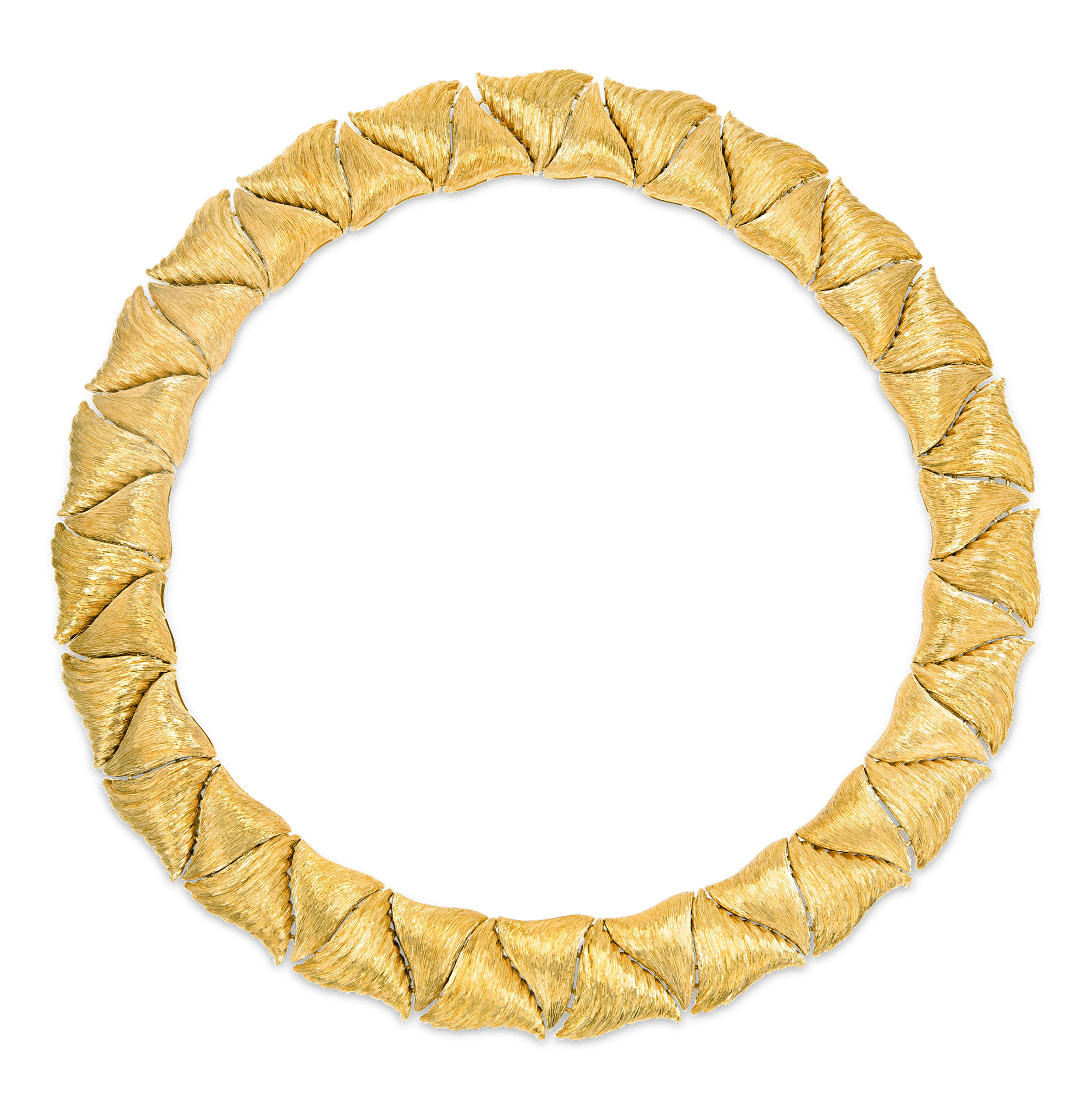 Henry Dunay Gold Sabi Basketweave Necklace