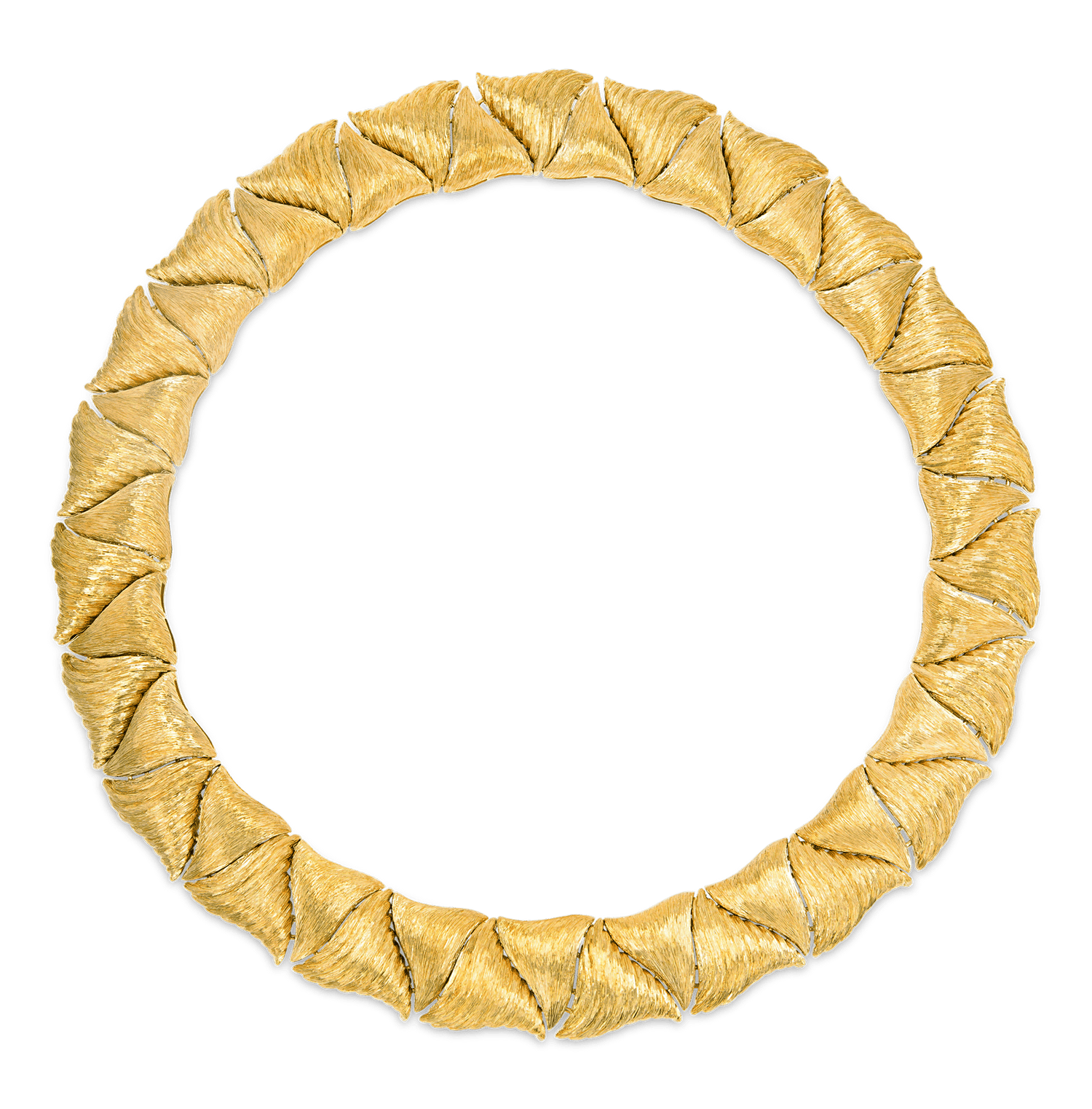 Henry Dunay Gold Sabi Basketweave Necklace