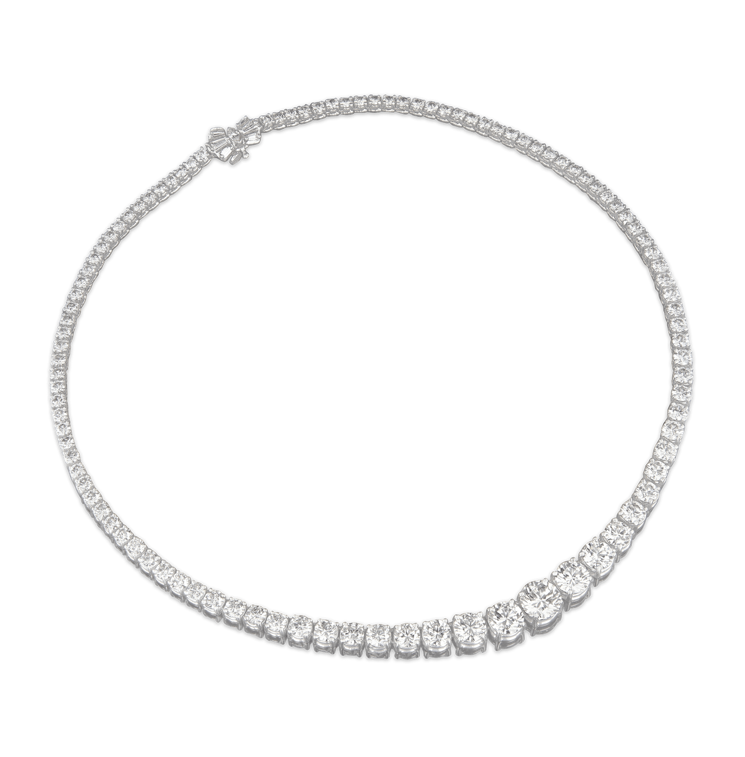 Kwiat Graduated Diamond Necklace, 20.97 Carats