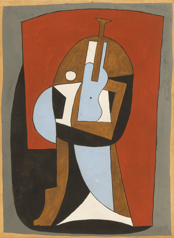 Guitare sur un guéridon by Pablo Picasso