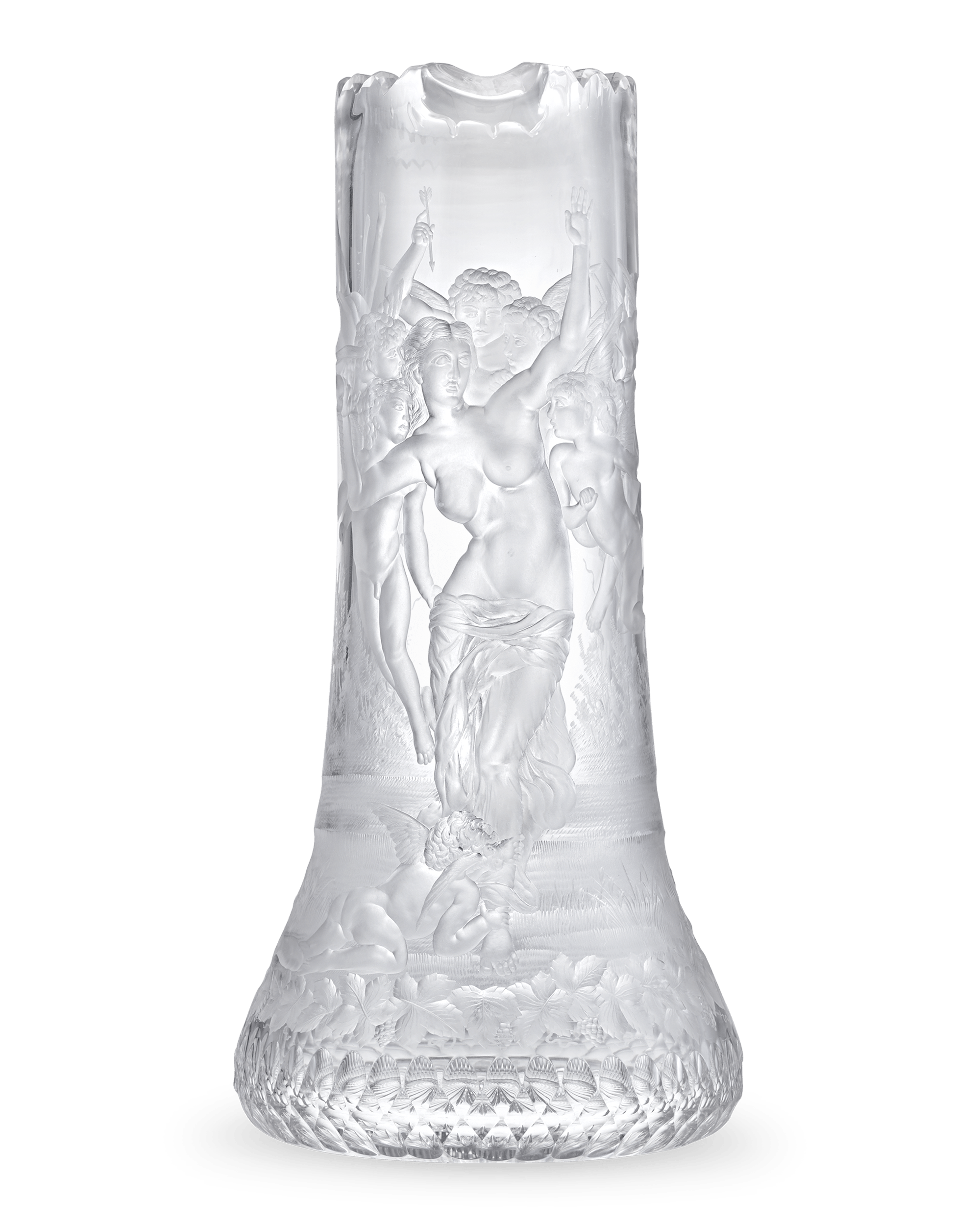 William-Adolphe Bouguereau Cut Glass Pitcher