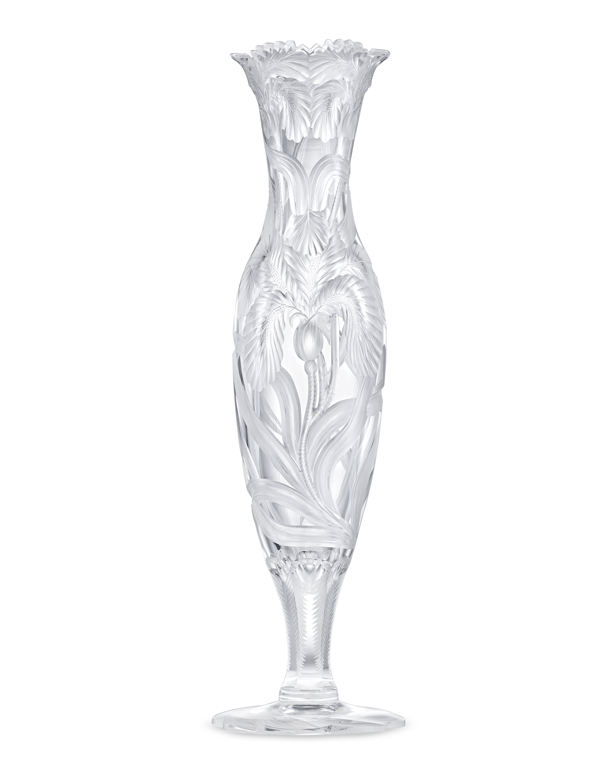 Tuthill American Brilliant Cut Glass Vase