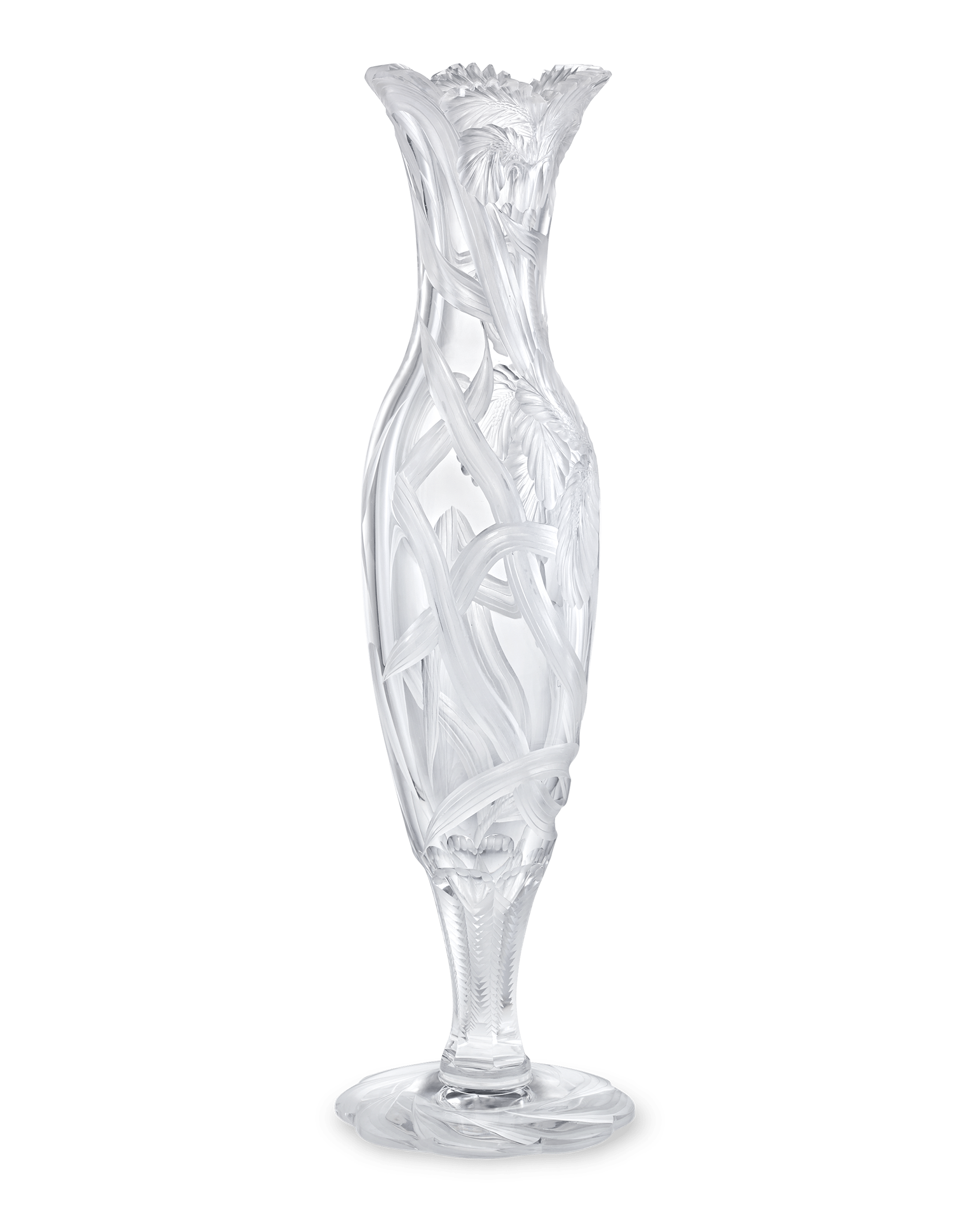 Tuthill American Brilliant Cut Glass Vase