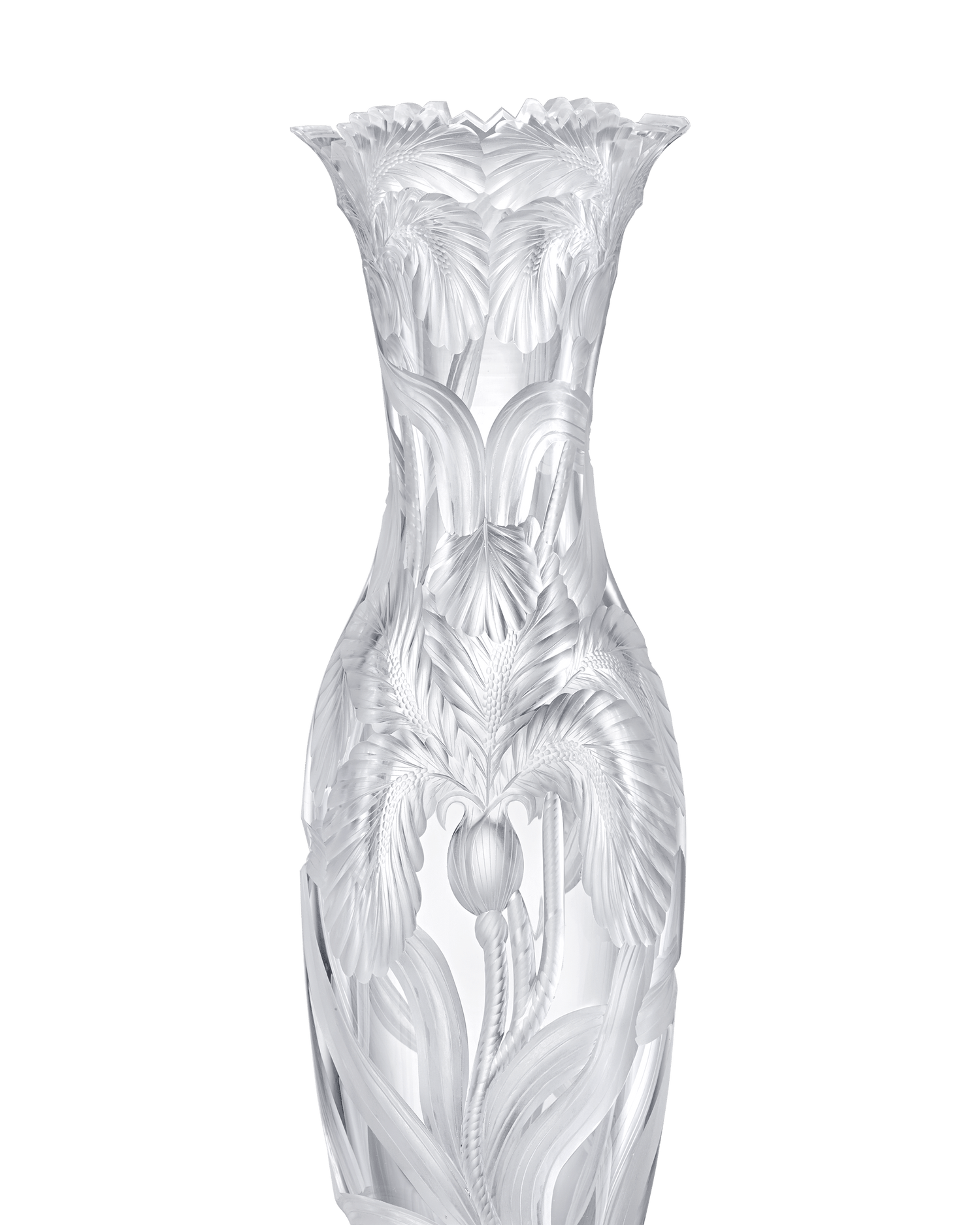 Tuthill American Brilliant Cut Glass Vase